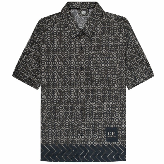 C.P. Company Inca Printed SS Shirt Black