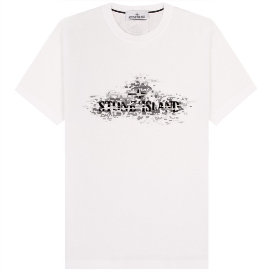 Stone Island Institutional Two Print T-Shirt White