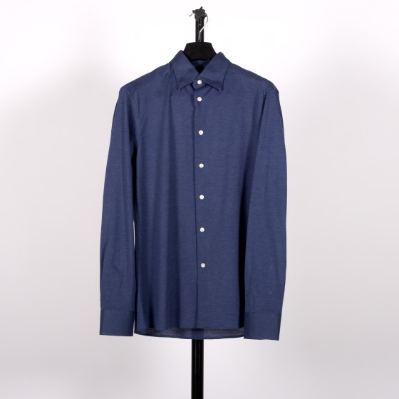 Eton Soft Pique Shirt Blue
