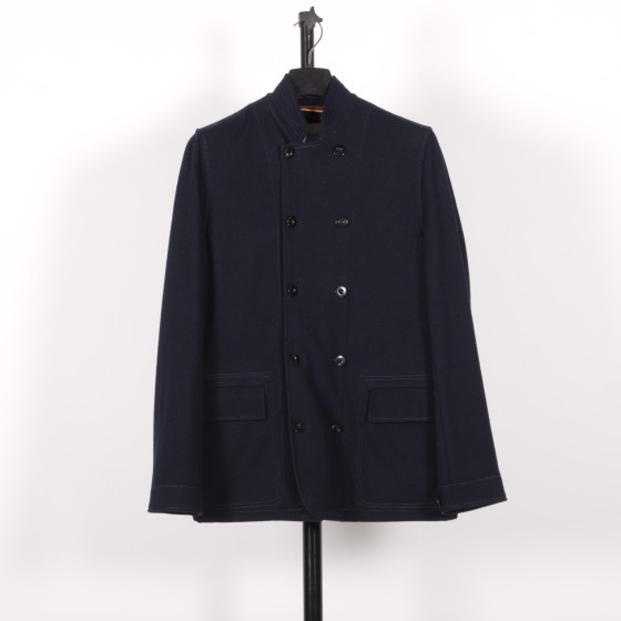 Paul Smith Double Breasted Flannel Jacket Navy