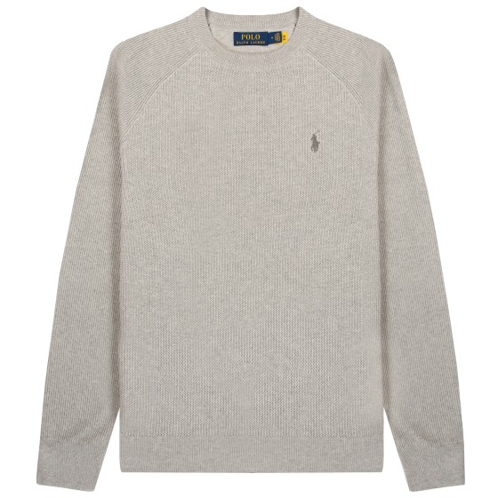 Polo Ralph Lauren Textured Crewneck Sweater Grey
