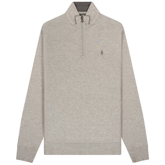 Polo Ralph Lauren Jersey 1/4 Zip Pullover Sweatshirt Grey