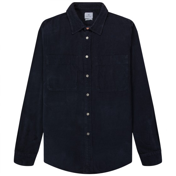 Paul Smith PS Casual Fit Corduroy LS Shirt Dark Navy