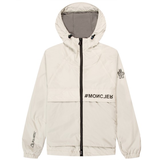 Moncler Grenoble Foret Hooded Jacket Light Grey