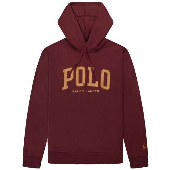 Polo Ralph Lauren Polo College Logo Hoodie Harvard Wine