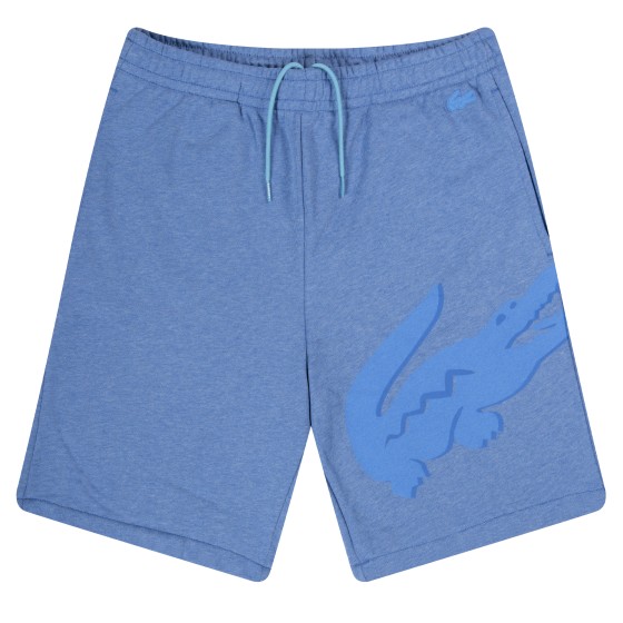Lacoste 'Oversized Croc Print' Sweat Shorts Blue