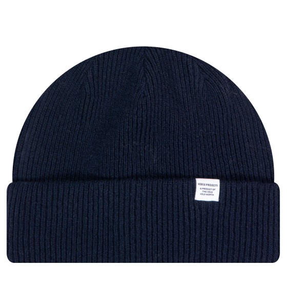 Norse Projects 'Knitted' Beanie Dark Navy