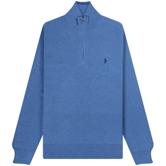Polo Ralph Lauren '1/4 Zip' LS Knit Blue Heather