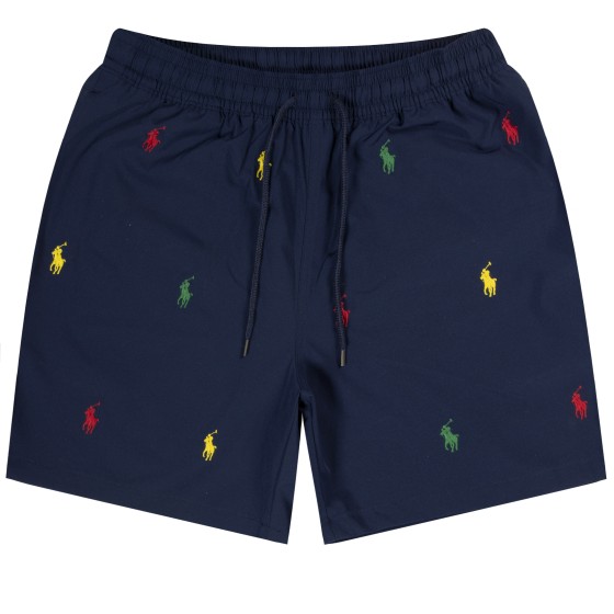 Polo Ralph Lauren Logo Embroided Swim Shorts Navy