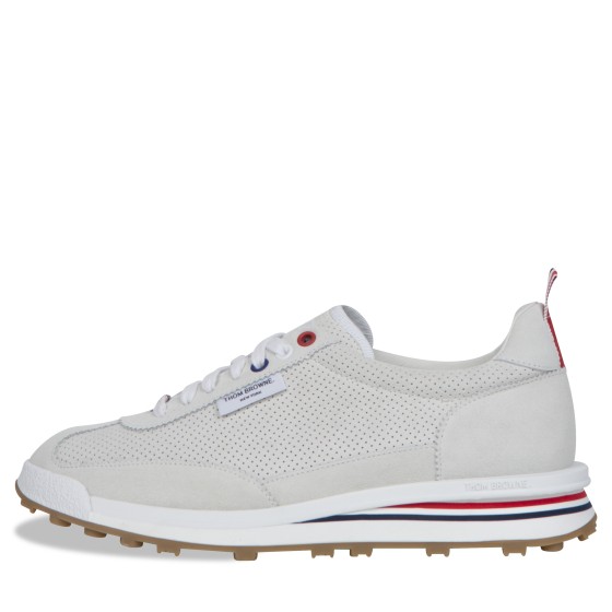 Thom Browne 'Tech Runner' Suede Trainers White