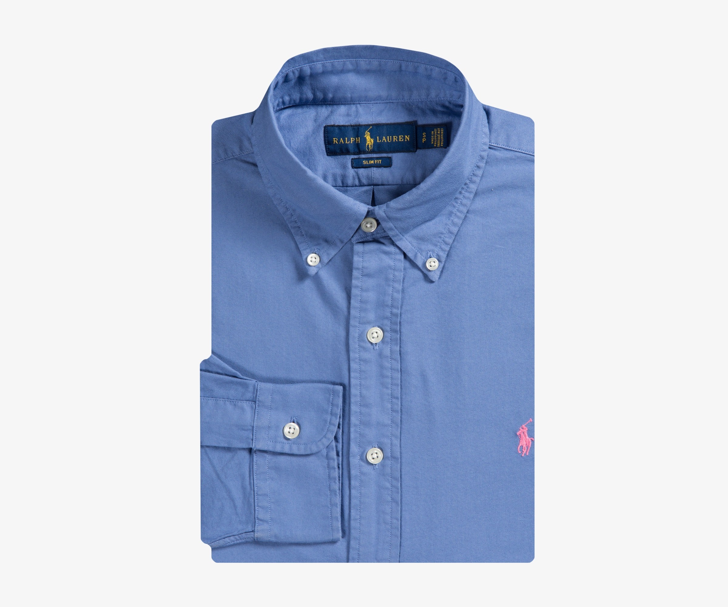 Polo Ralph Lauren Slim Fit Classic Oxford Shirt City Blue
