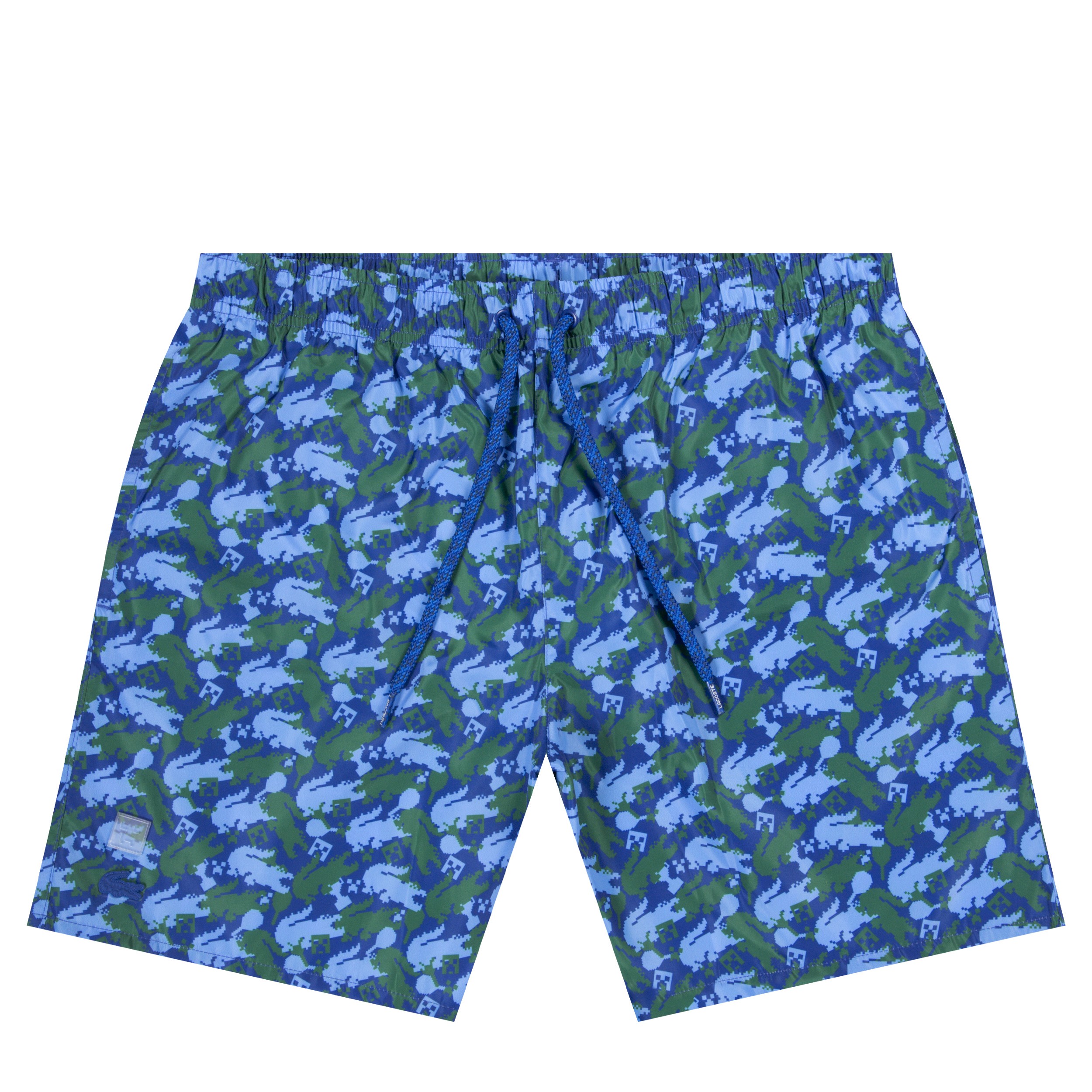 Lacoste X Minecraft 'Printed' Swim Shorts Blue