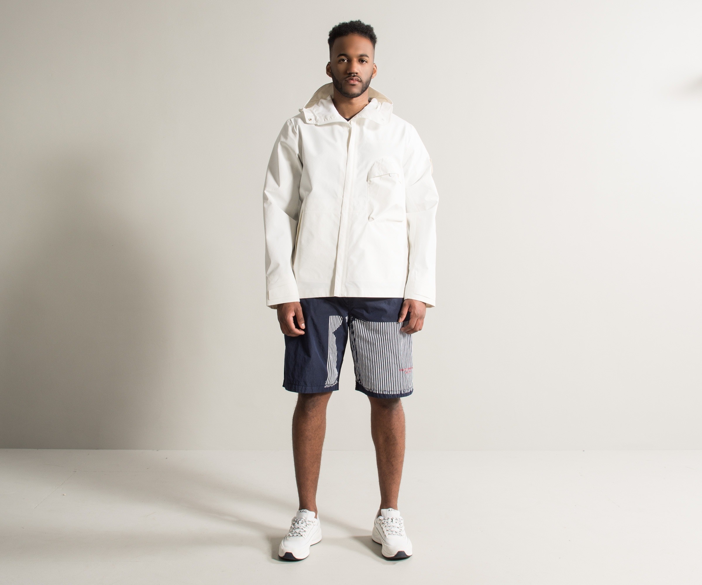Stone Island Lightweight Tank Shield Ghost Piece With Multilayer Fusion  Technology White