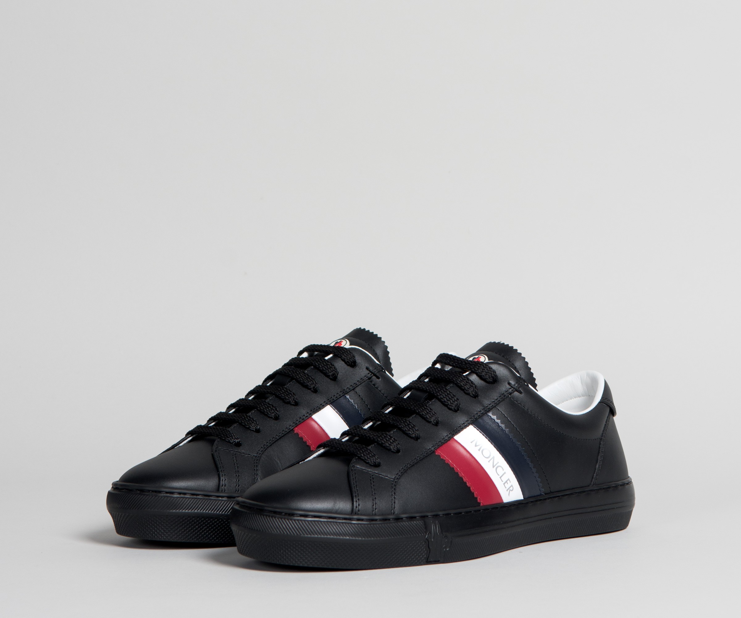 Moncler Leather Sneakers 42 1/2 Men's White NEW MONACO  Tricolor｜a1023409｜ALLU UK｜The Home of Pre-Loved Luxury Fashion