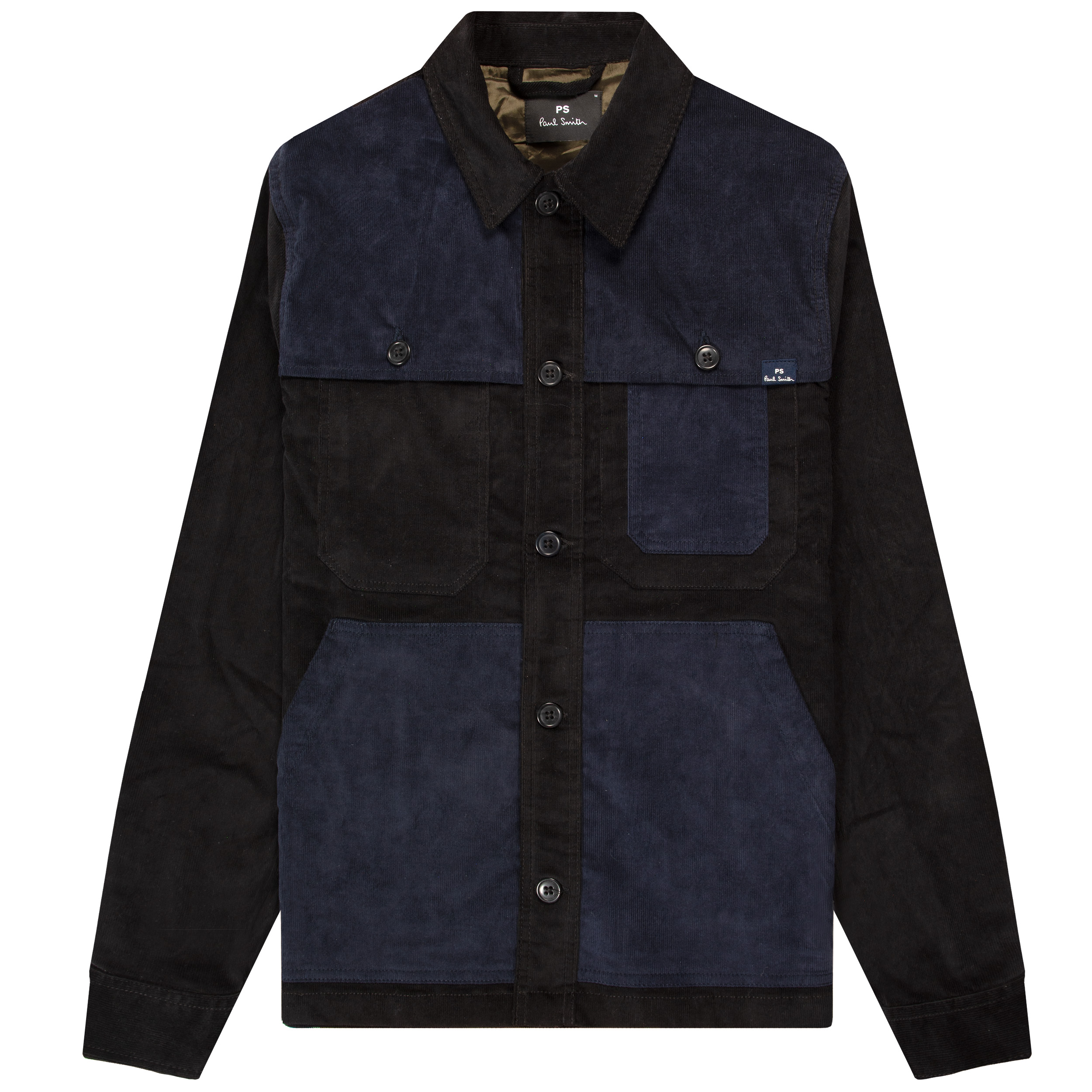 Paul Smith PS Corduroy Workwear Overshirt Black/Navy