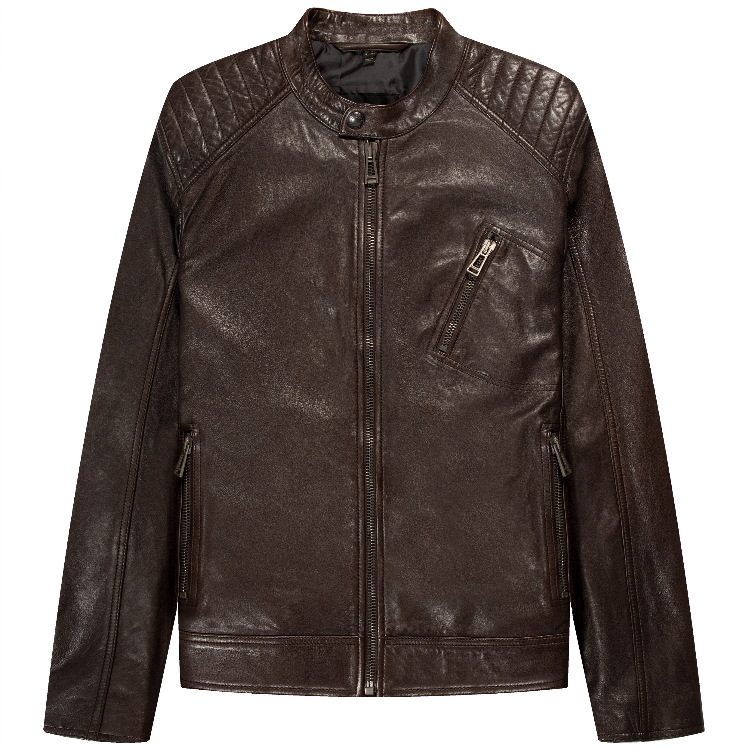 Belstaff  V Racer Leather Jacket Ebony