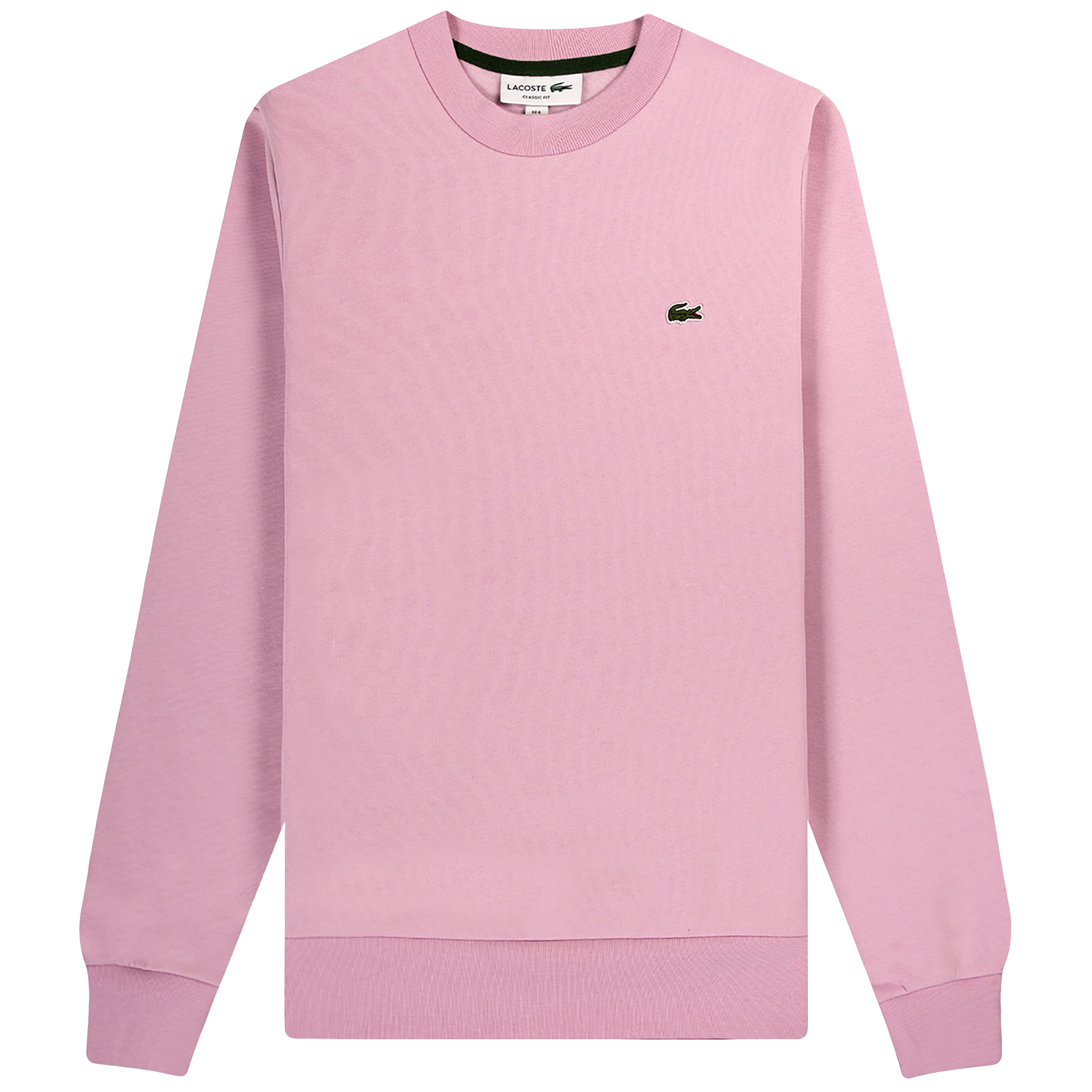 Lacoste Classic Logo Brushed Cotton Sweatshirt Pink