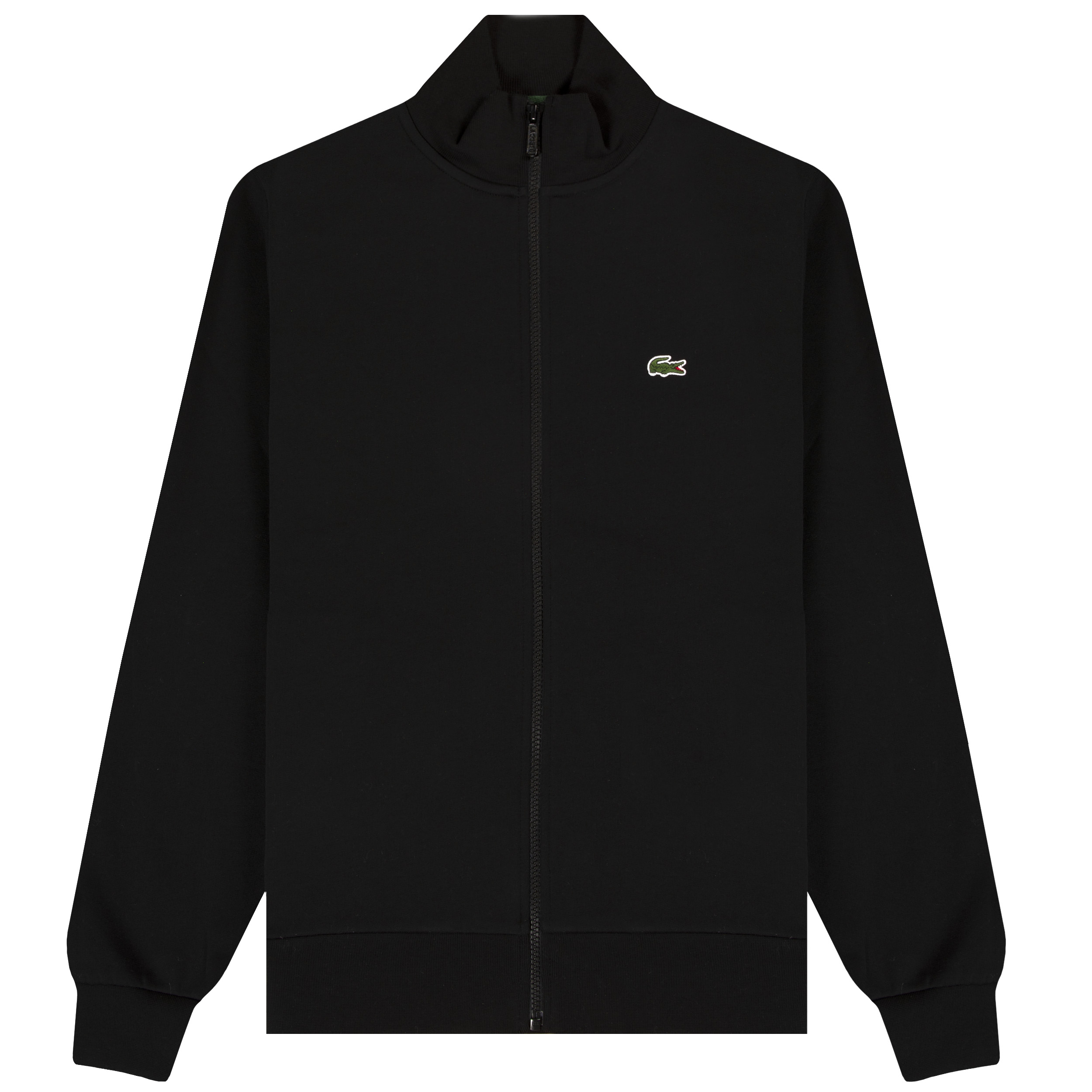 Lacoste Classic Logo Brushed Fleece Full Zip Sweatshirt Black