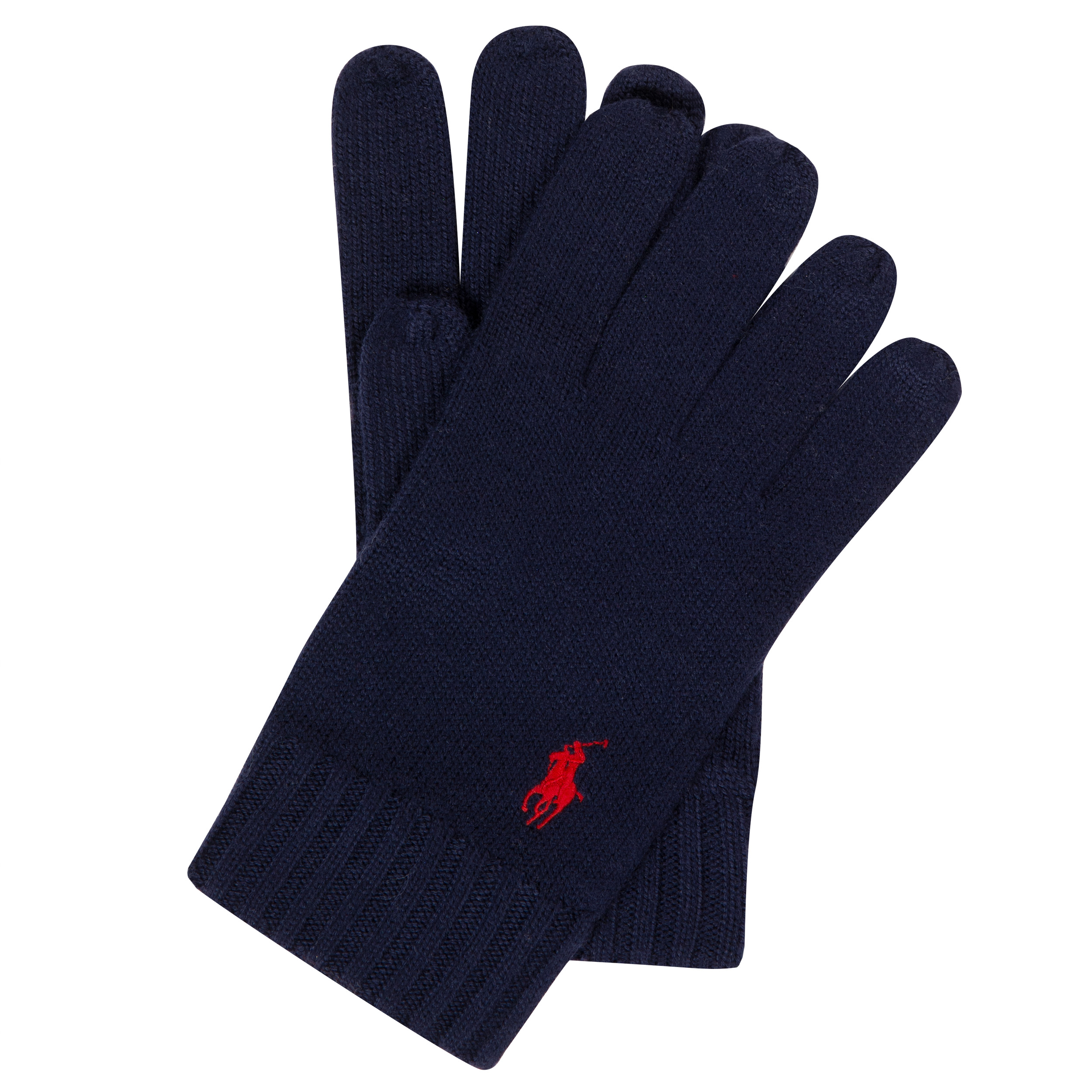 Polo Ralph Lauren Classic Logo Wool Gloves Navy