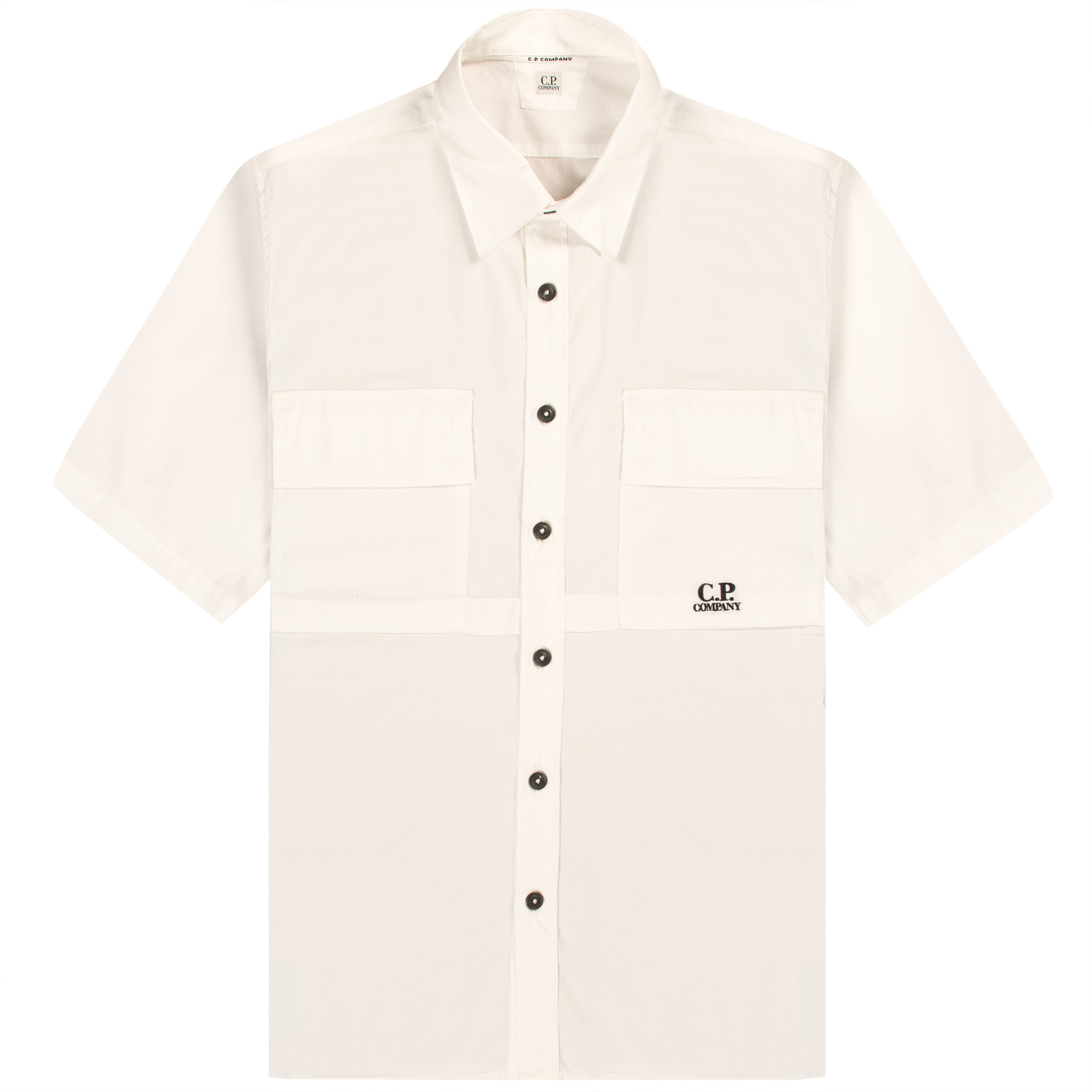 C.P. Company Double Pocket Utility Shirt White