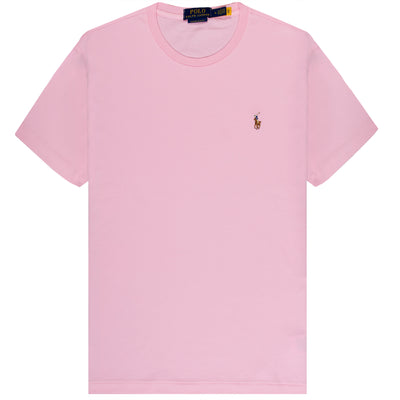 Polo Ralph Lauren Custom Slim Fit Soft Cotton T-Shirt Carmel Pink Polo Ralph Lauren Custom Slim Fit Soft Cotton T-Shirt Carmel Pink
