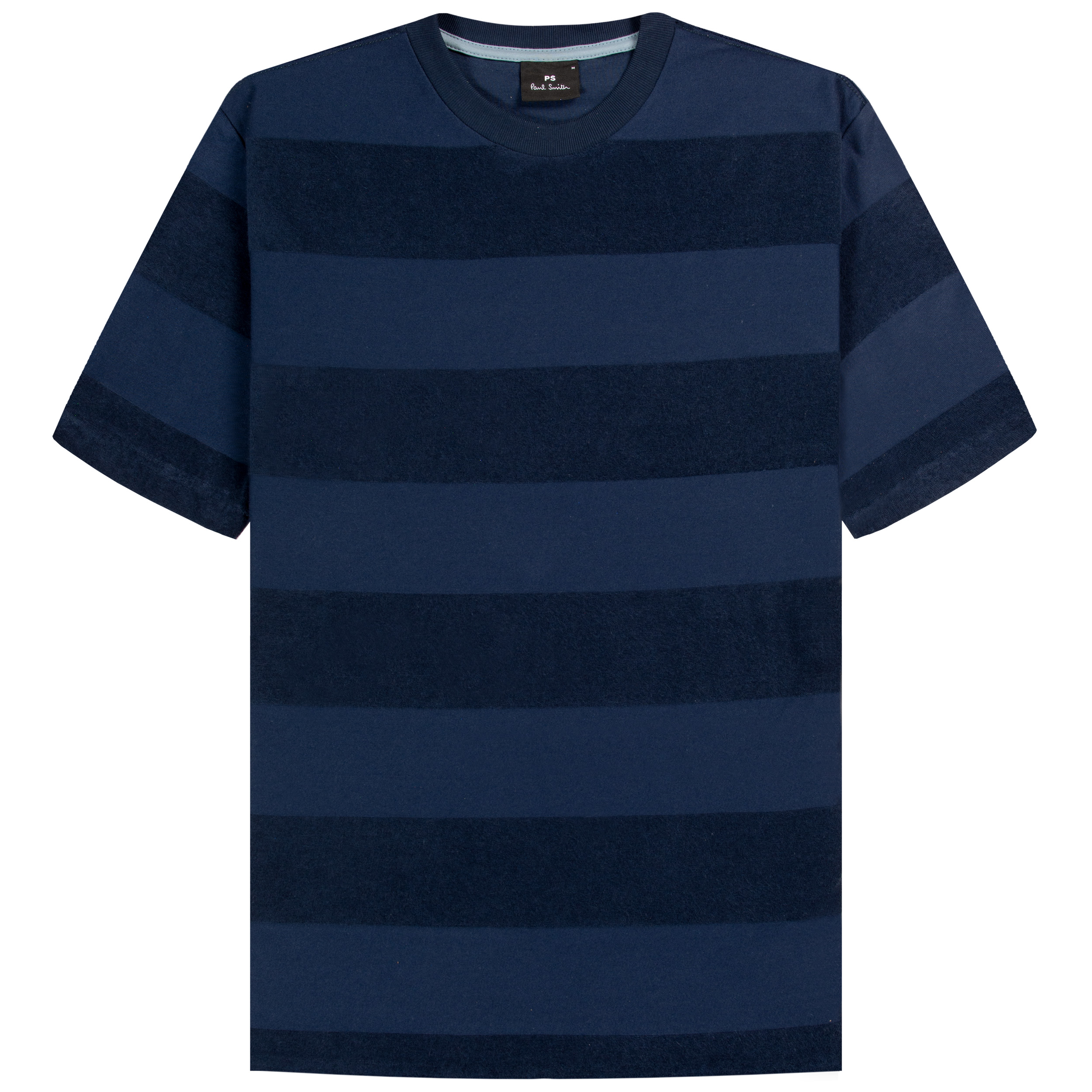 Paul Smith PS Flannel Stripe T-Shirt Navy