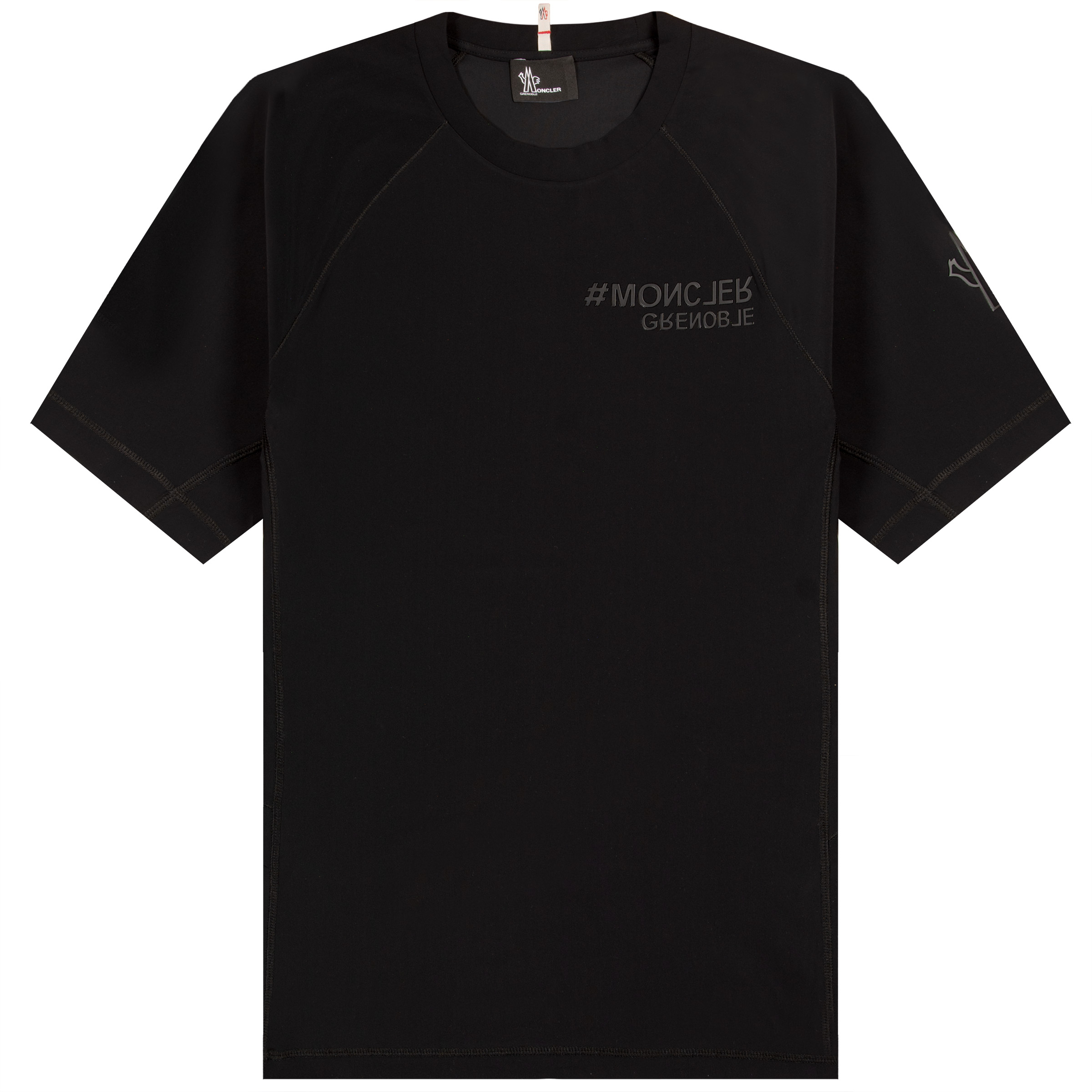 Moncler Grenoble Hashtag Logo Activewear T-Shirt