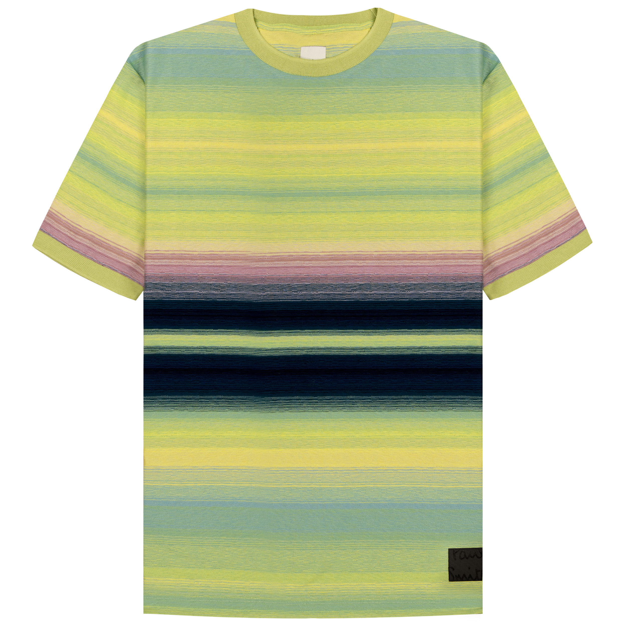 Paul Smith Stripe SS T-Shirt Acid Yellow