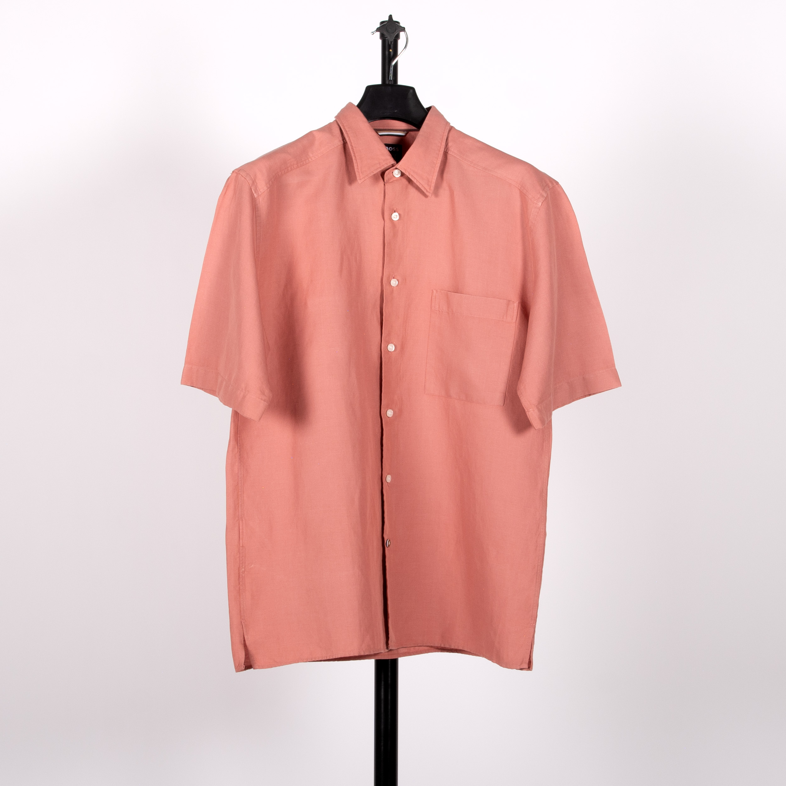 BOSS C-Cole SS Relaxed Fit Shirt Open Pink