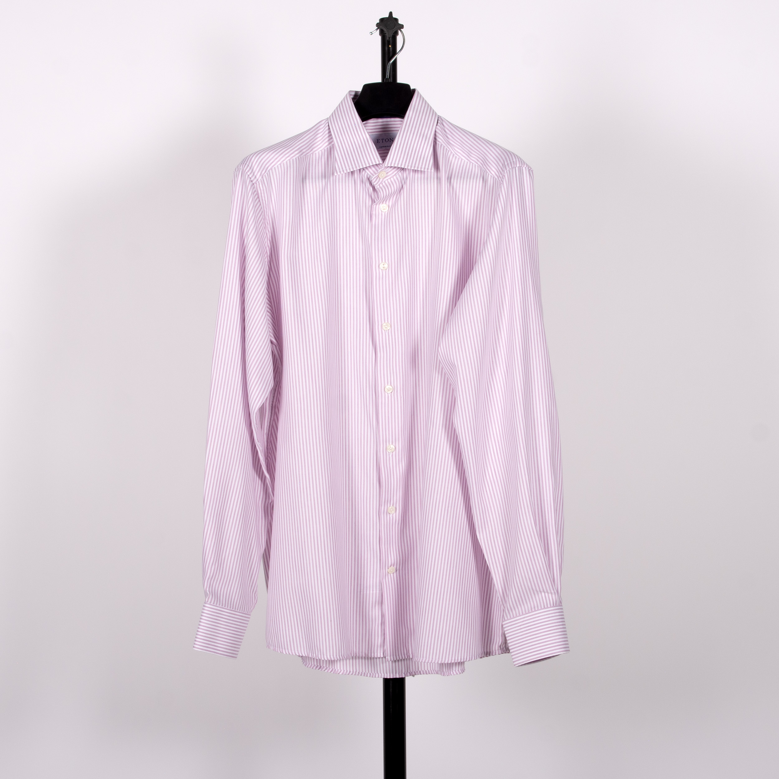 Eton Bengal Stripe Contemporary Fit Shirt Pink/White