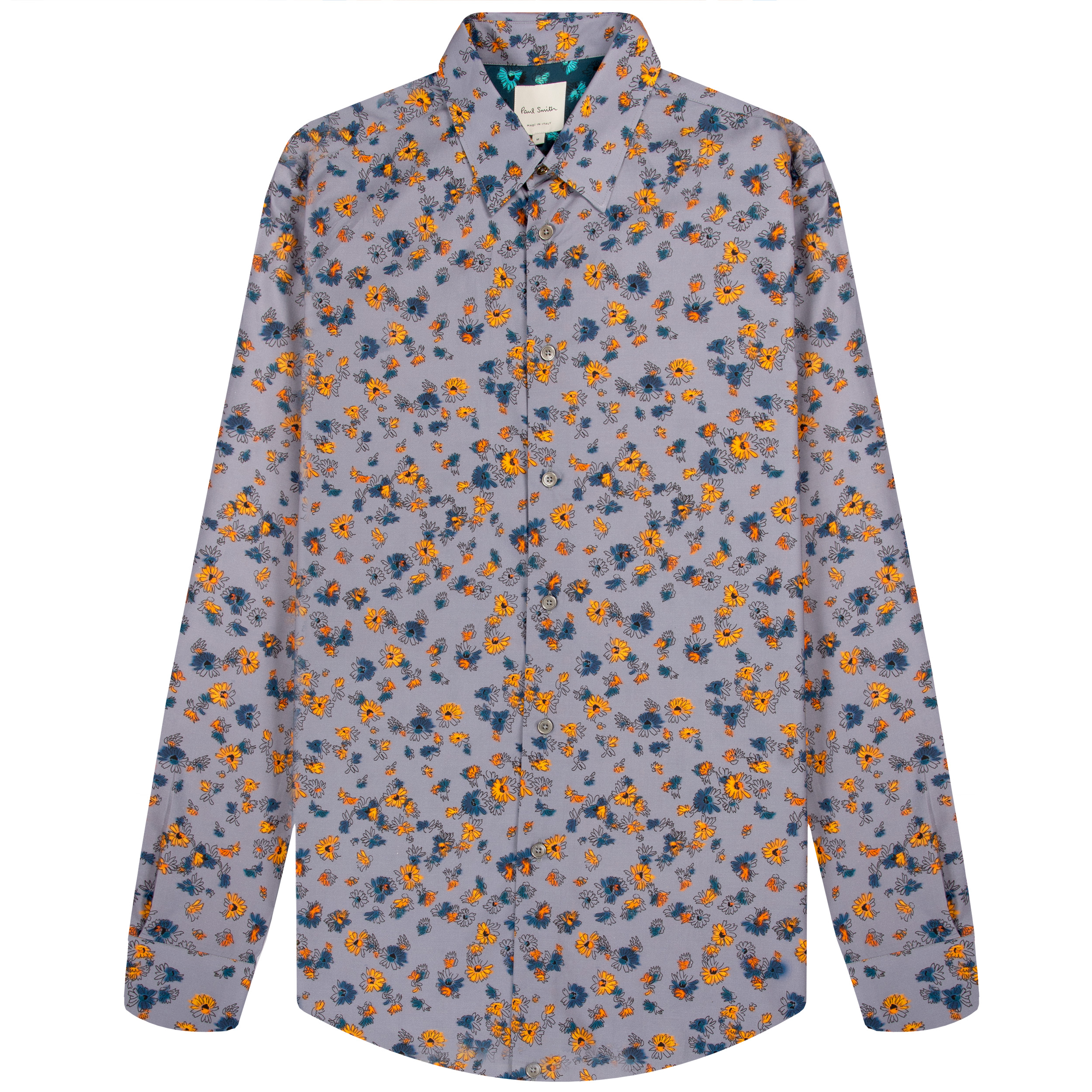 Paul Smith All Over Sunflower Patterned LS Shirt Mauve