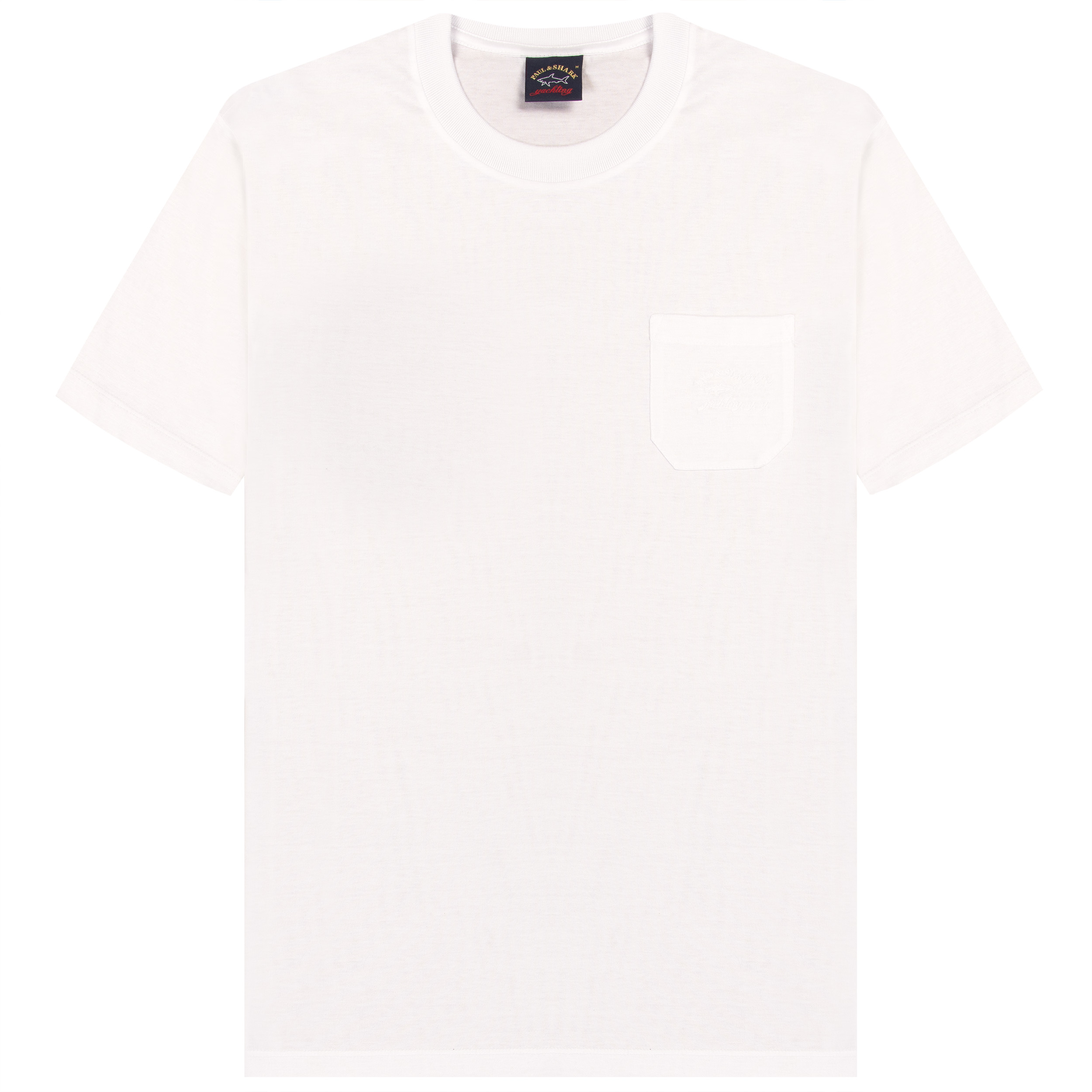 Paul & Shark Front Pocket Crewneck T-Shirt White