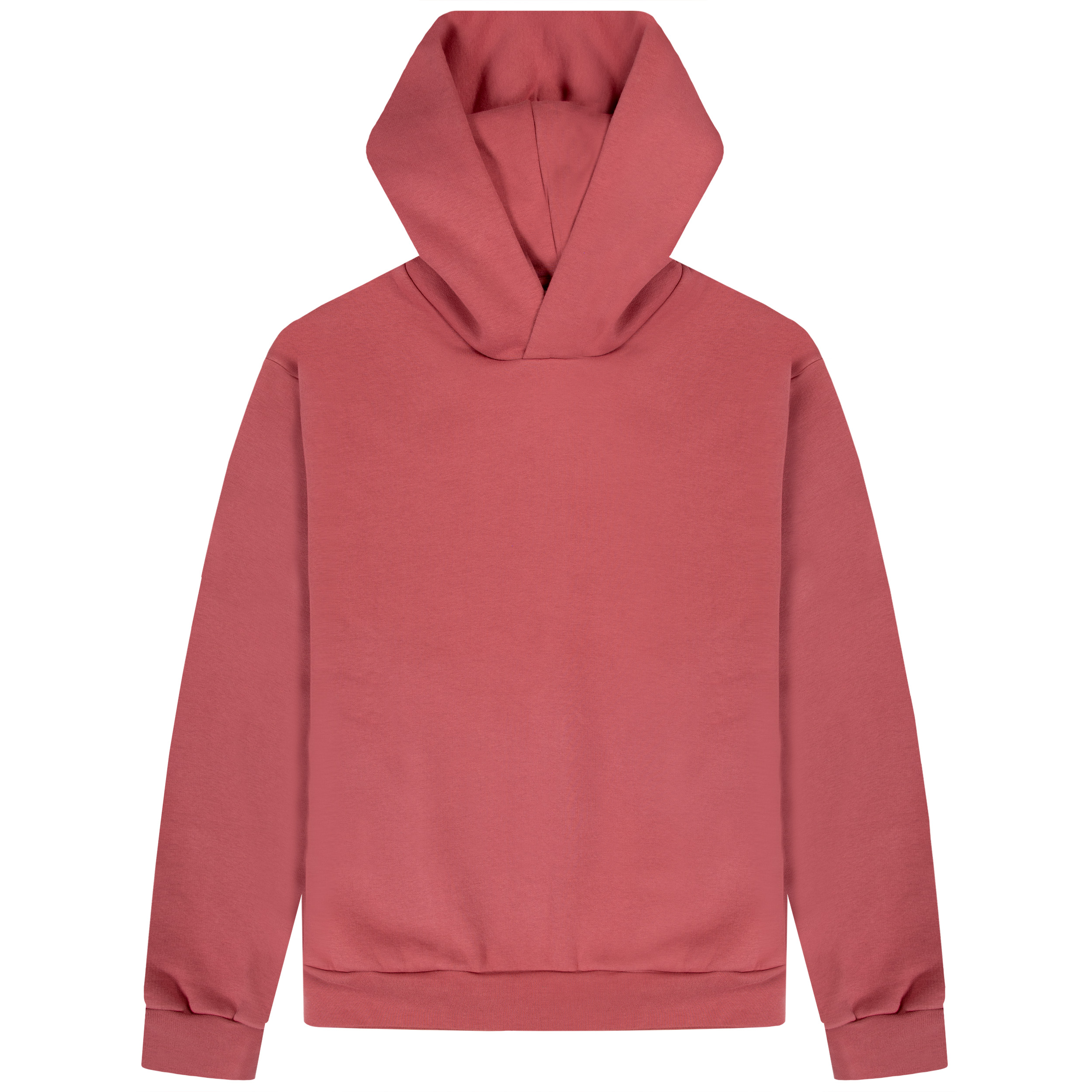 Acne Studios Midweight Brushed Fleece Hooded Sweatshirt Rosewood Red