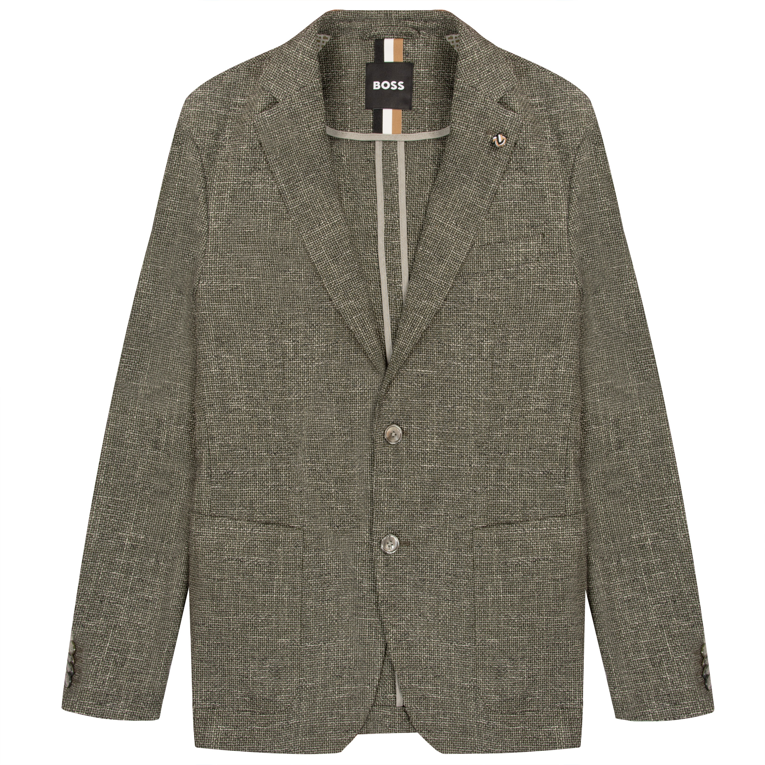 HUGO BOSS C-Hanry Micro Pattern Slim Fit Jacket Grey