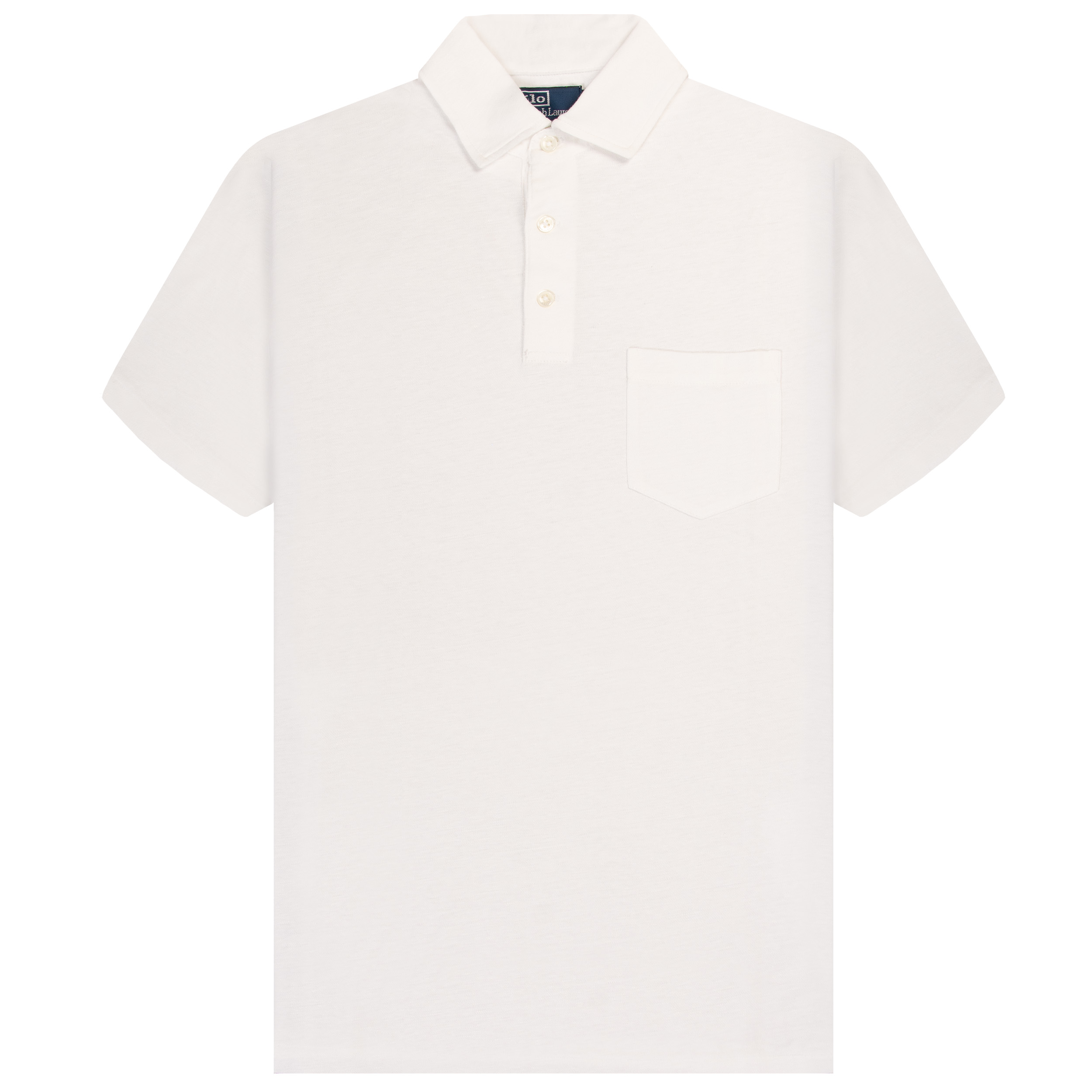 Polo Ralph Lauren Custom Slim Fit Chest Pocket Oxford Polo White
