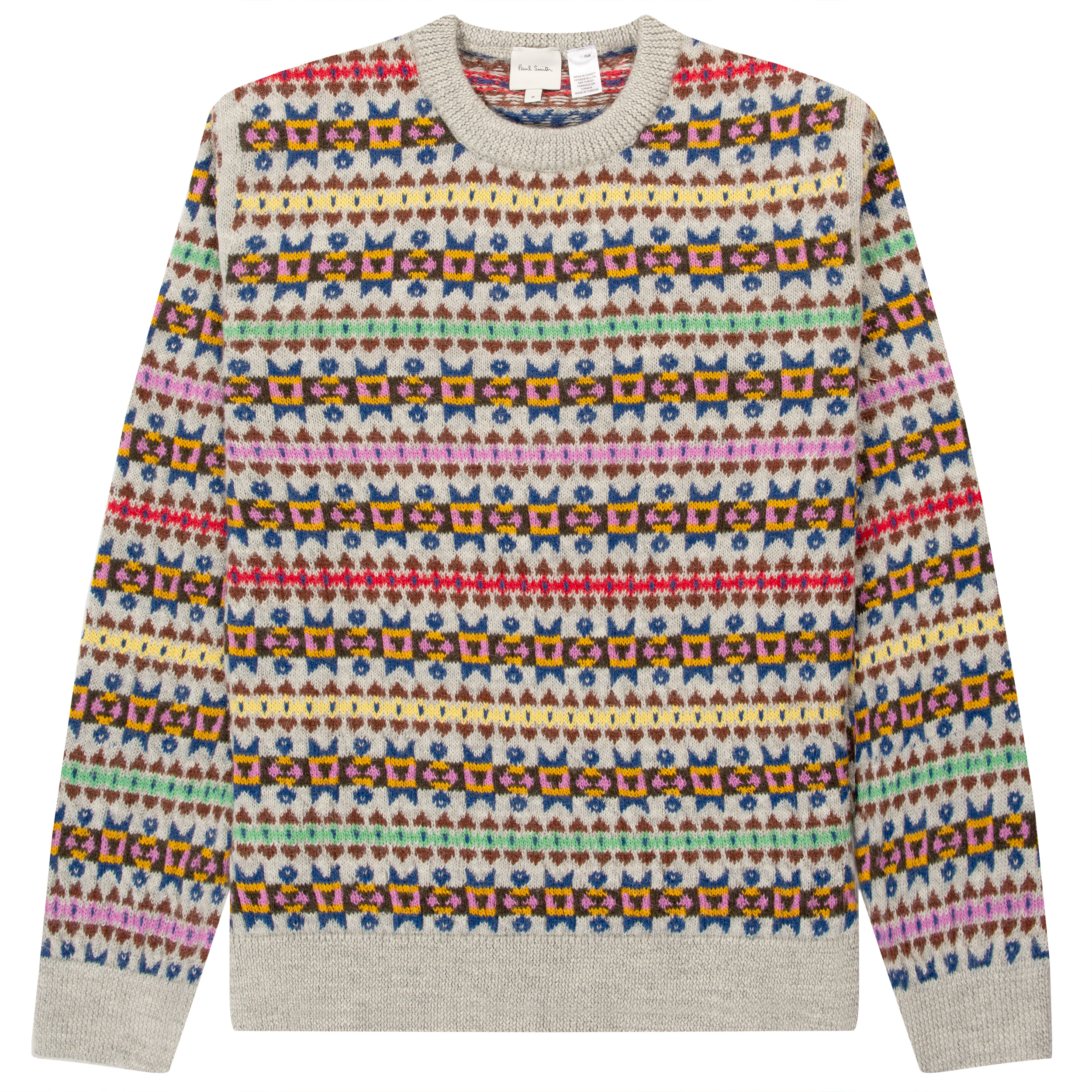 Paul Smith Intarsia Crewneck Knit Sweater Multi