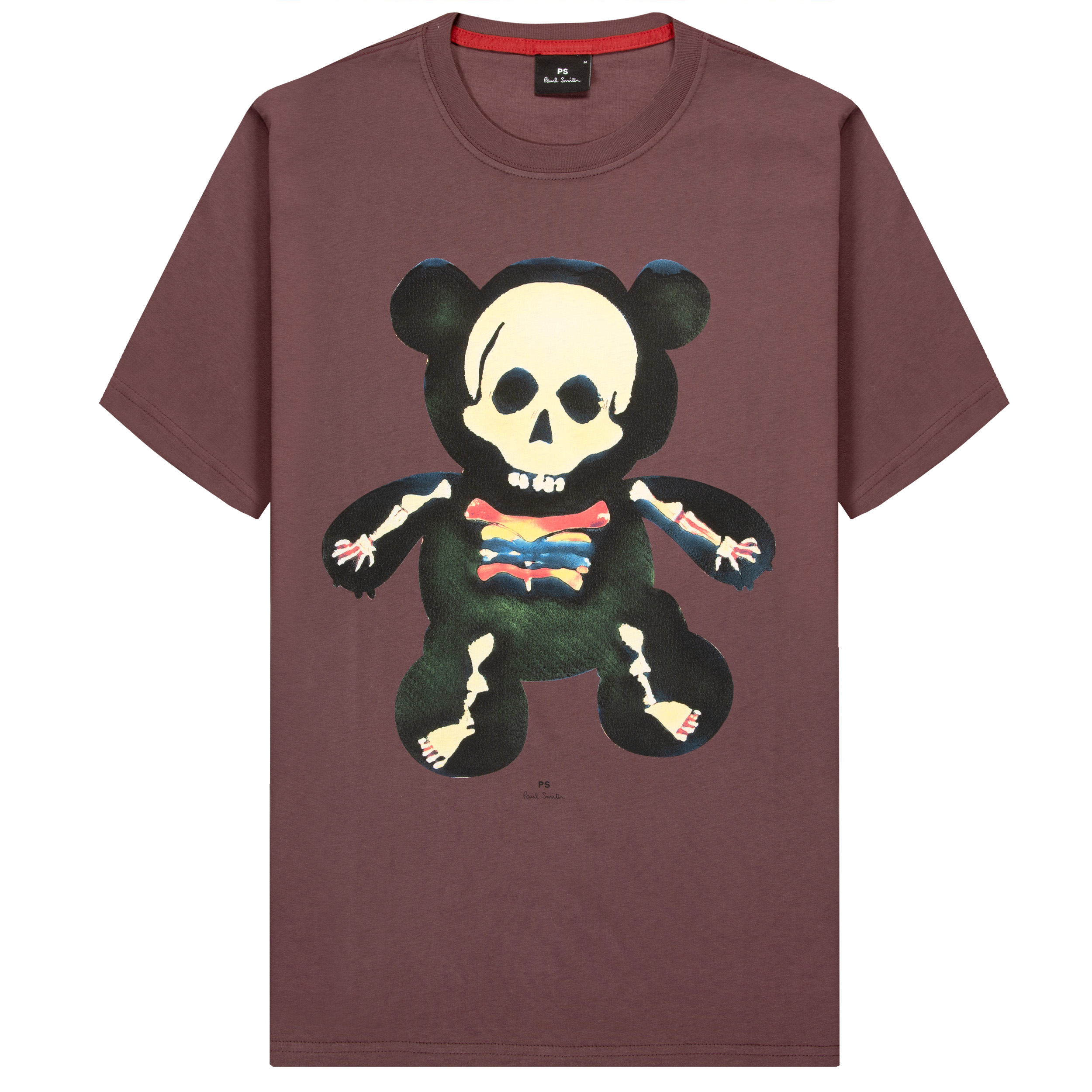 Paul Smith PS  Teddy Skeleton Print T-Shirt Light Purple