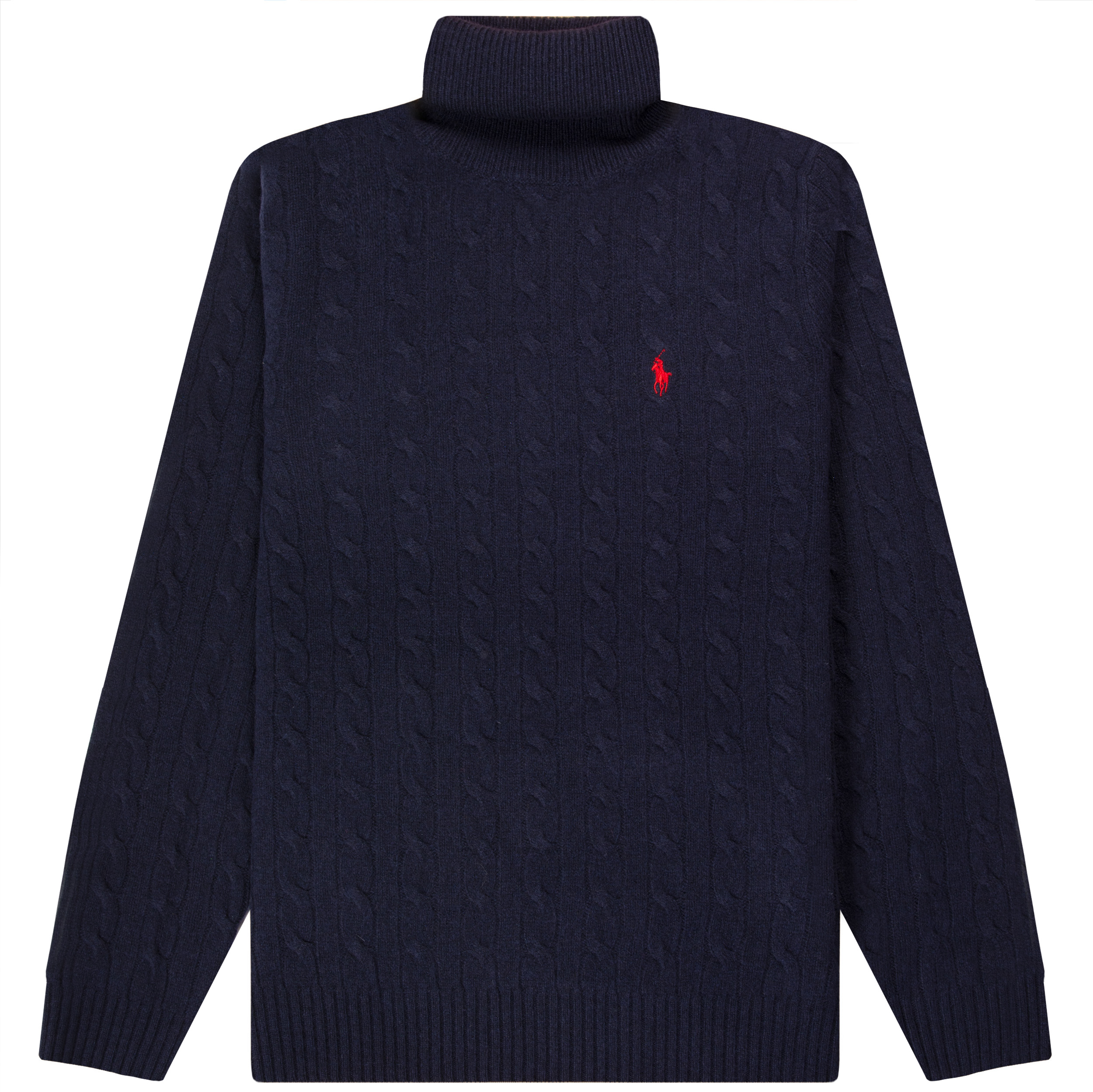 Polo Ralph Lauren Cable Wool-Cashmere Rollneck jumper Hunter Navy