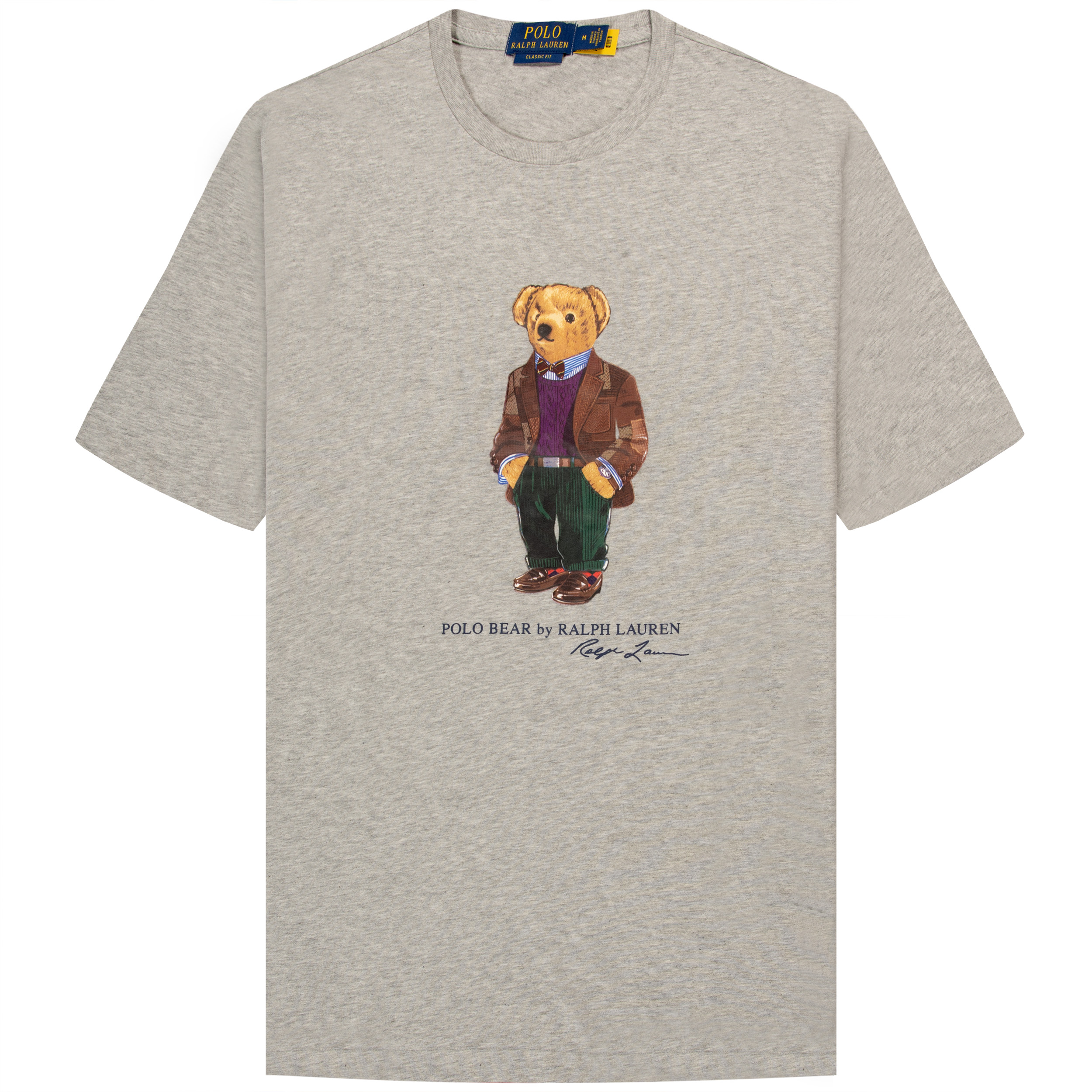 Polo Ralph Lauren Heritage Bear Print T-Shirt Andover Heather