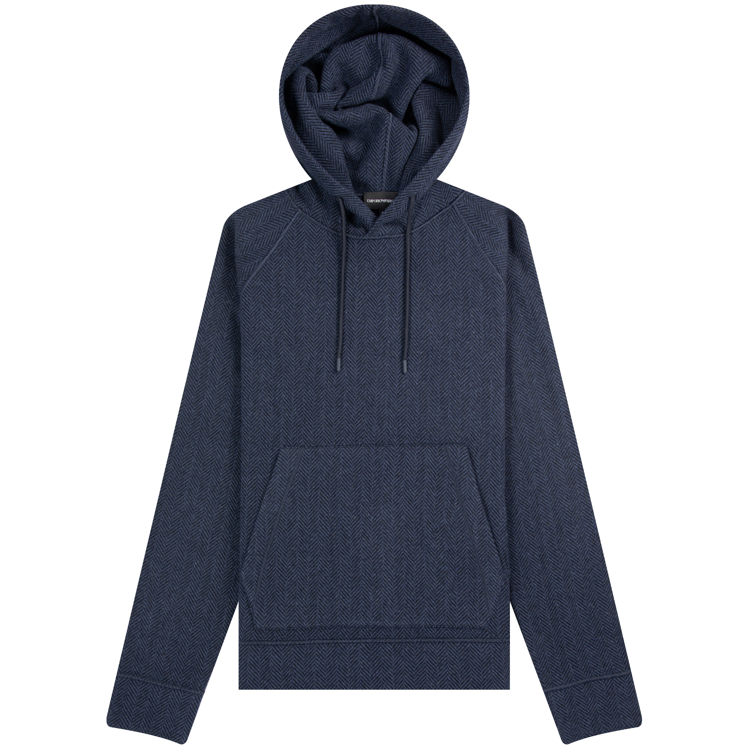 Emporio Armani ’Luxury Wool’ Herrington Hoodie Navy/Black