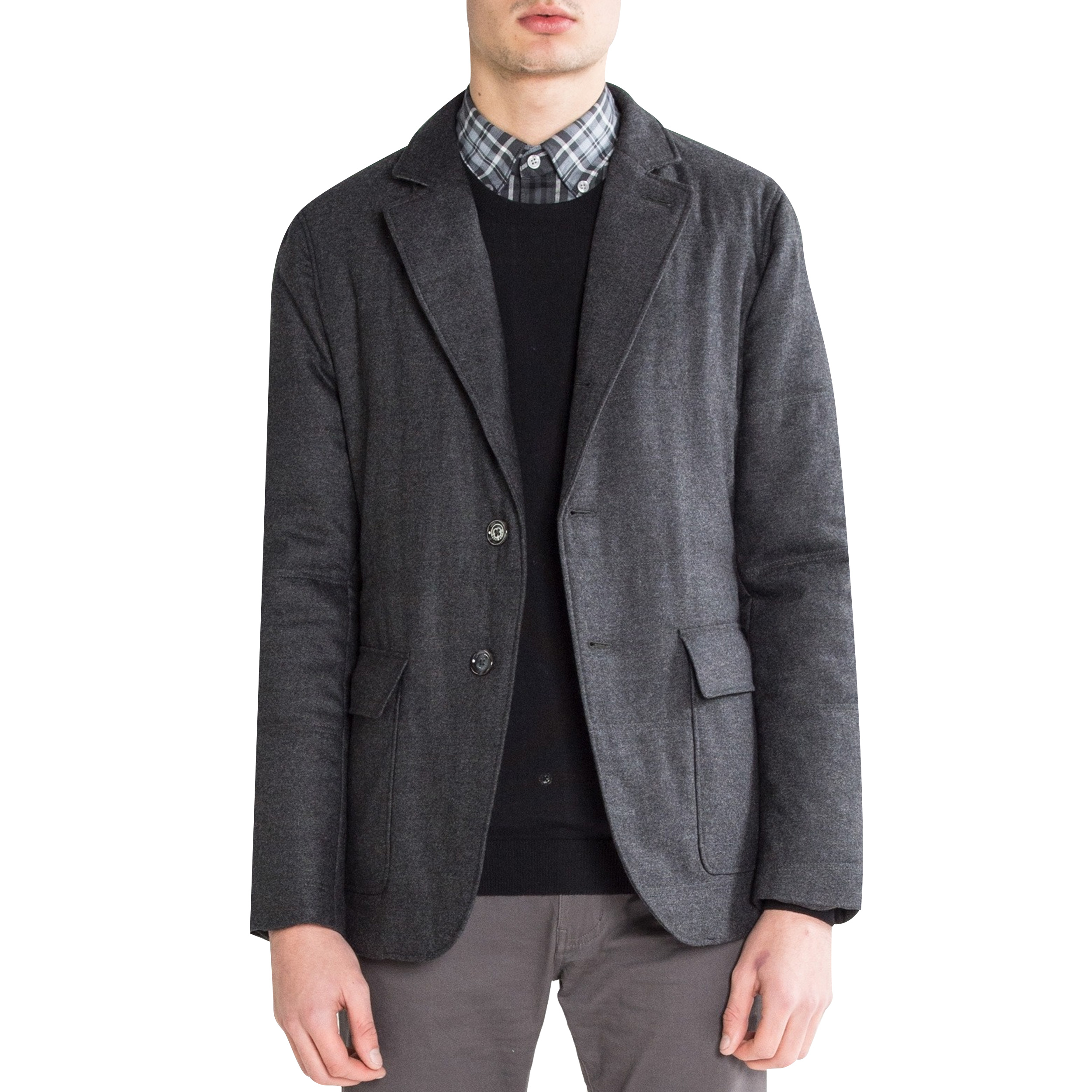 Hugo Boss ’T-Niklaas1’ Tailored Quilted Blazer Charcoal