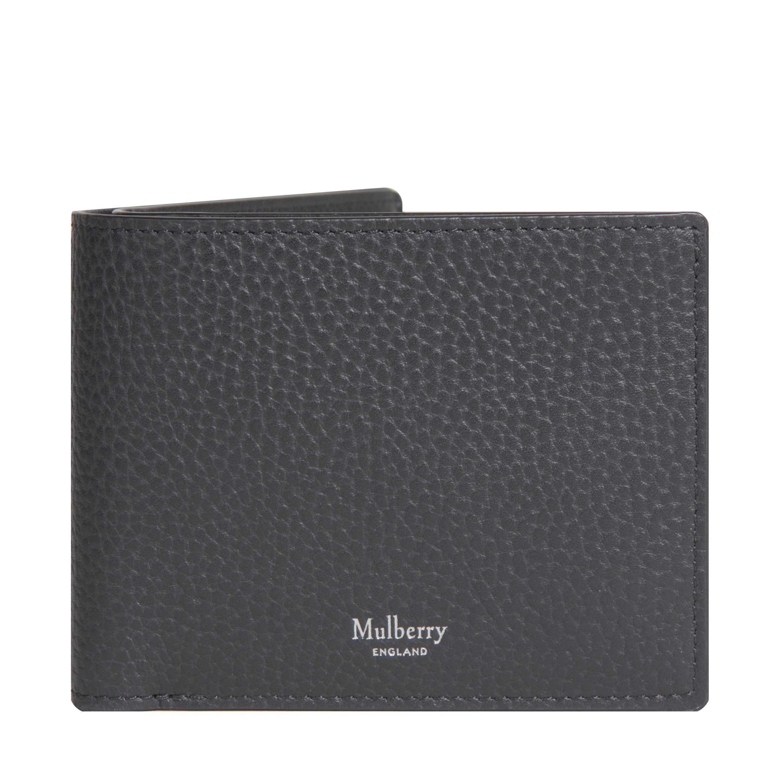 Mulberry Coin Grained Leather 8 Card Wallet Black