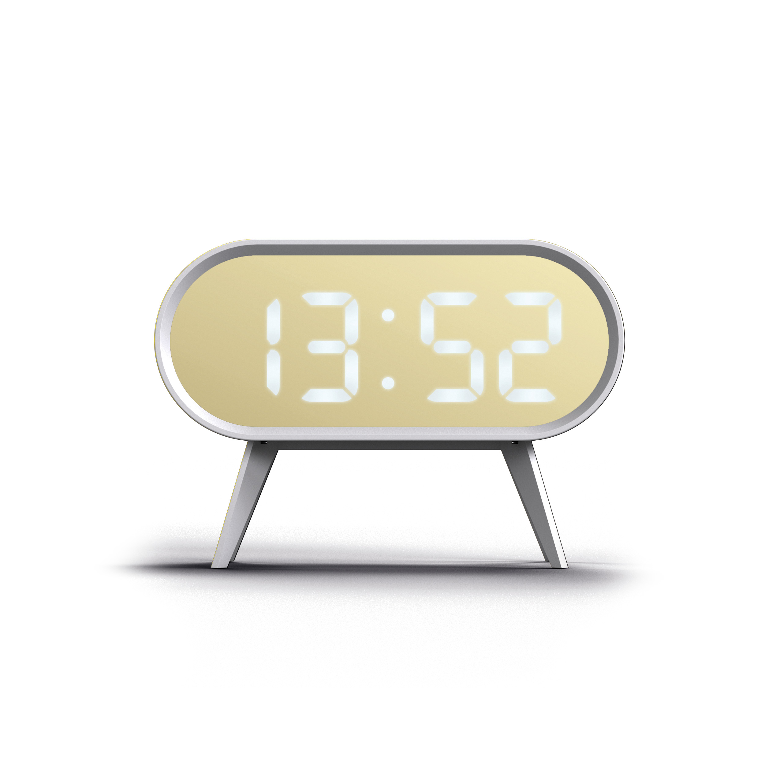 NEWGATE ’Cyborg Digital’ LED Clock White