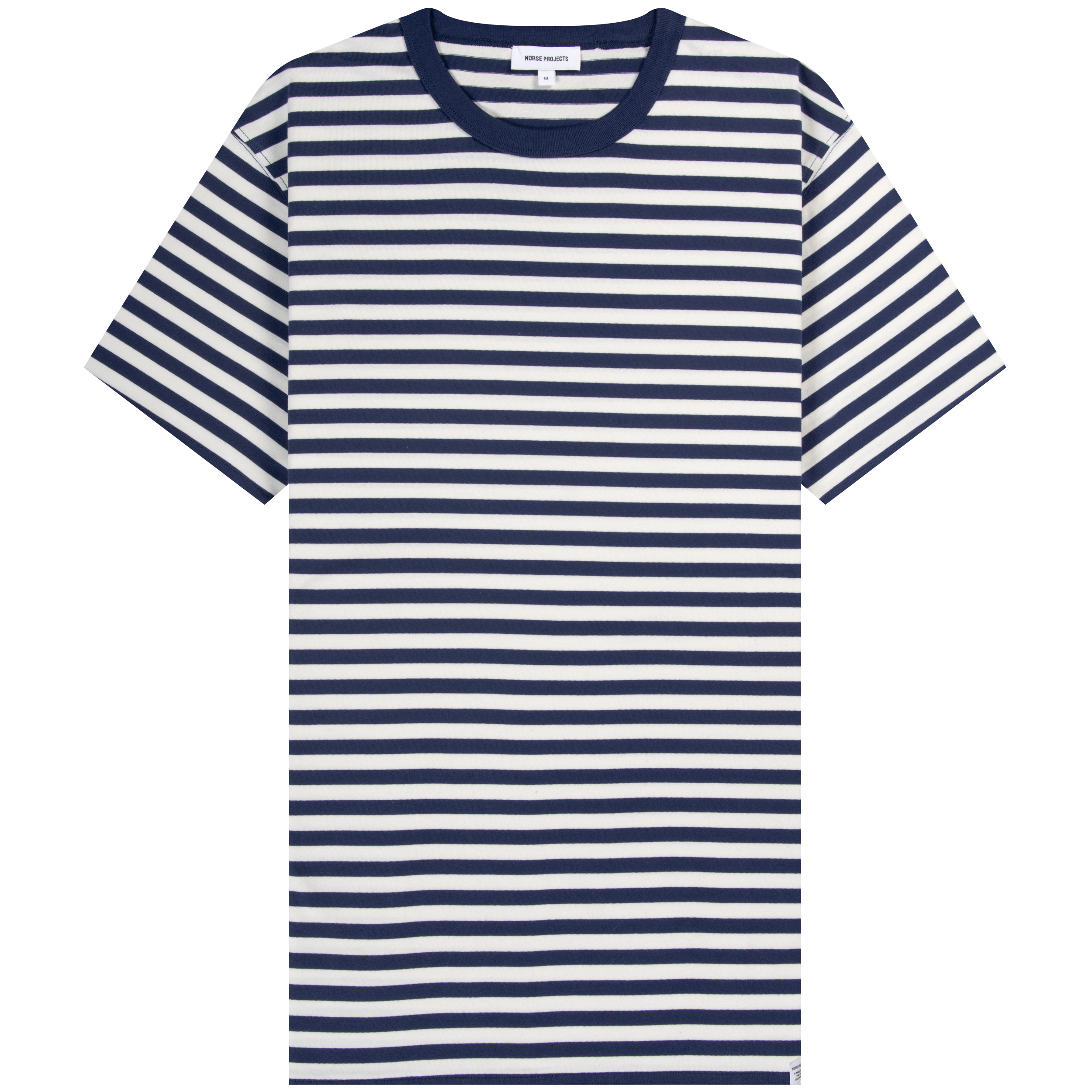 Norse Projects ’Niels’ Classic Stripe T-Shirt White/Dark Navy