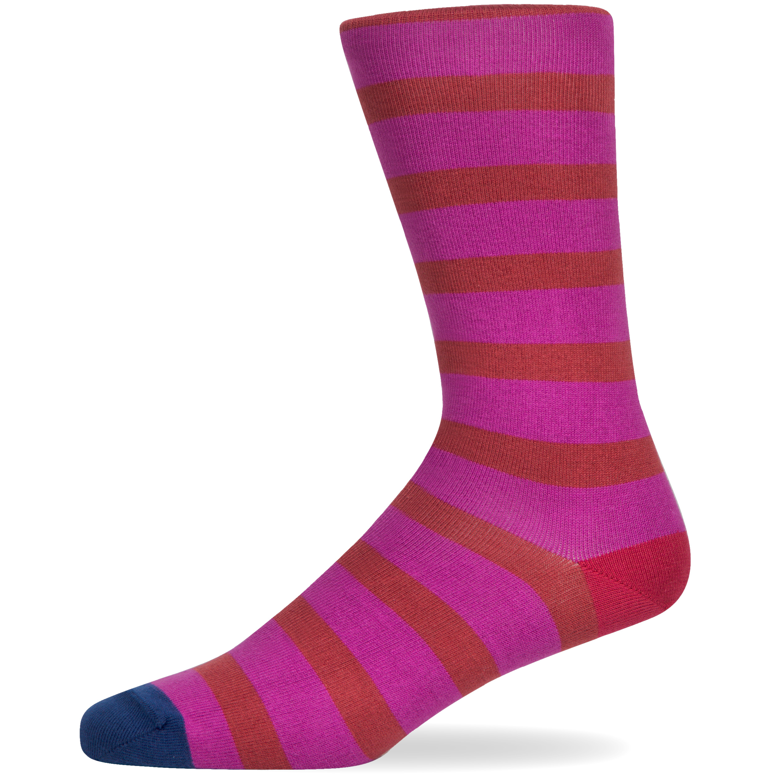 Paul Smith ’Query’ Odd Stripe Sock Burgundy