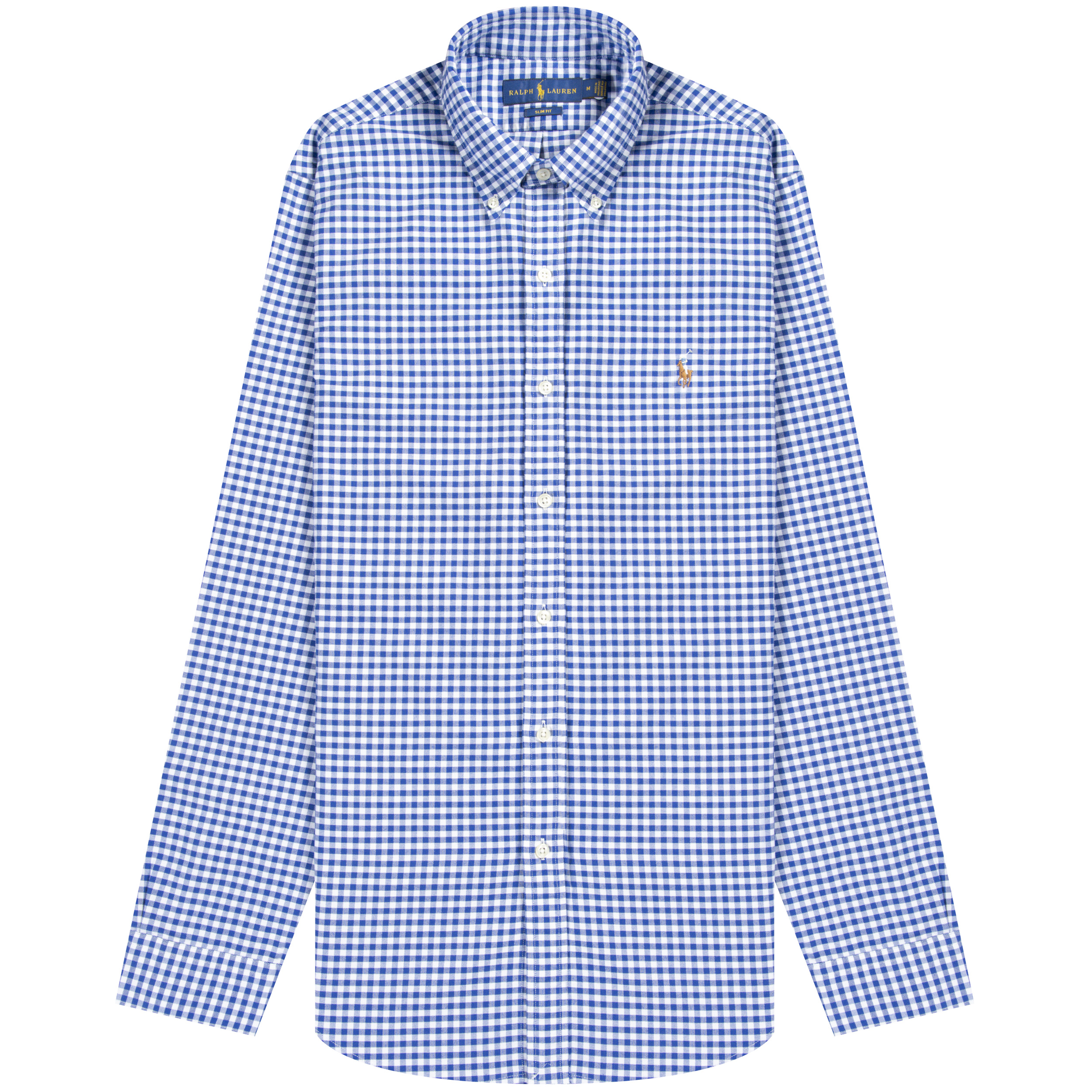 Polo Ralph Lauren ’Slim Fit’ Gingham Oxford Shirt Blue/White