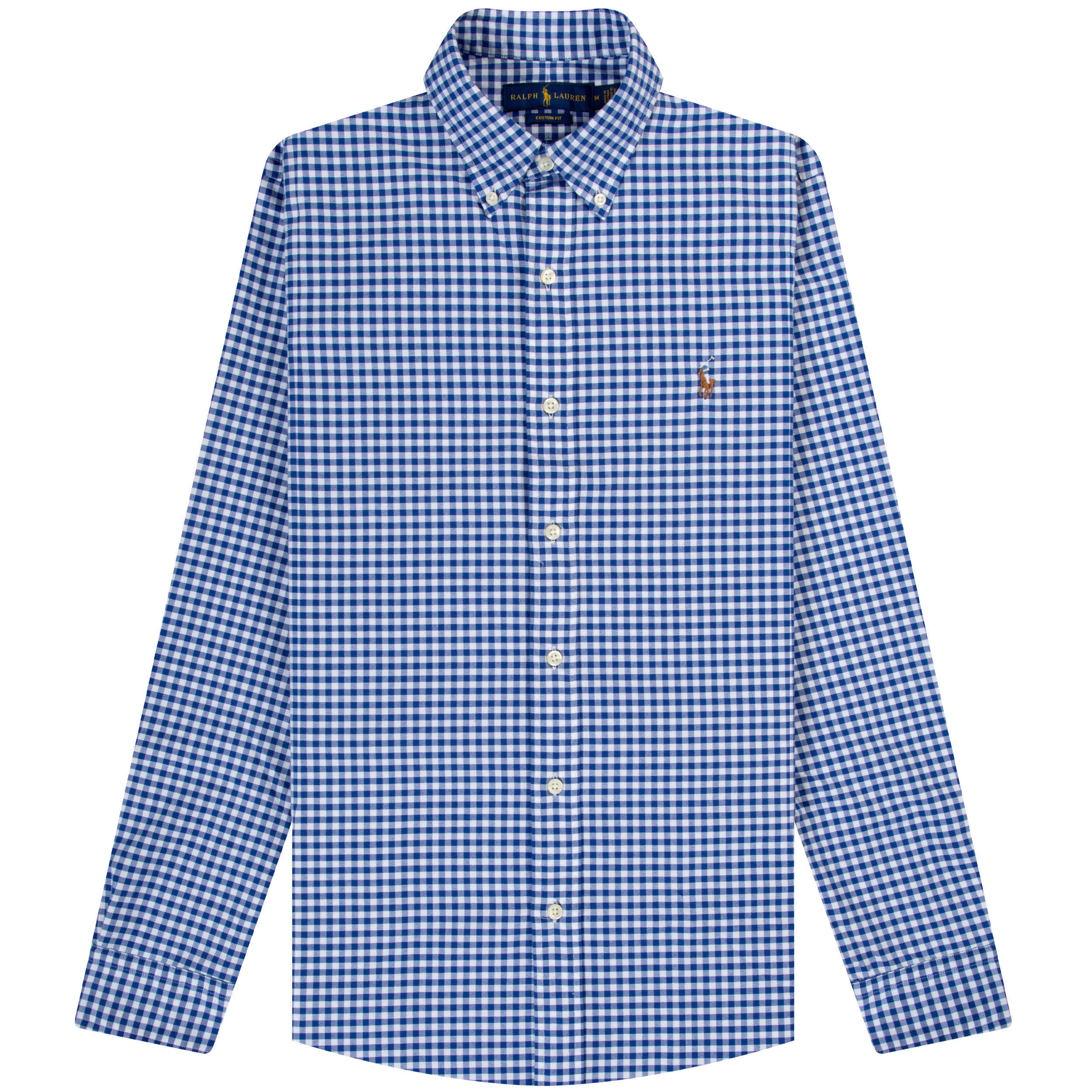 Polo Ralph Lauren SS22 Gingham Check Oxford Shirt Blue/White