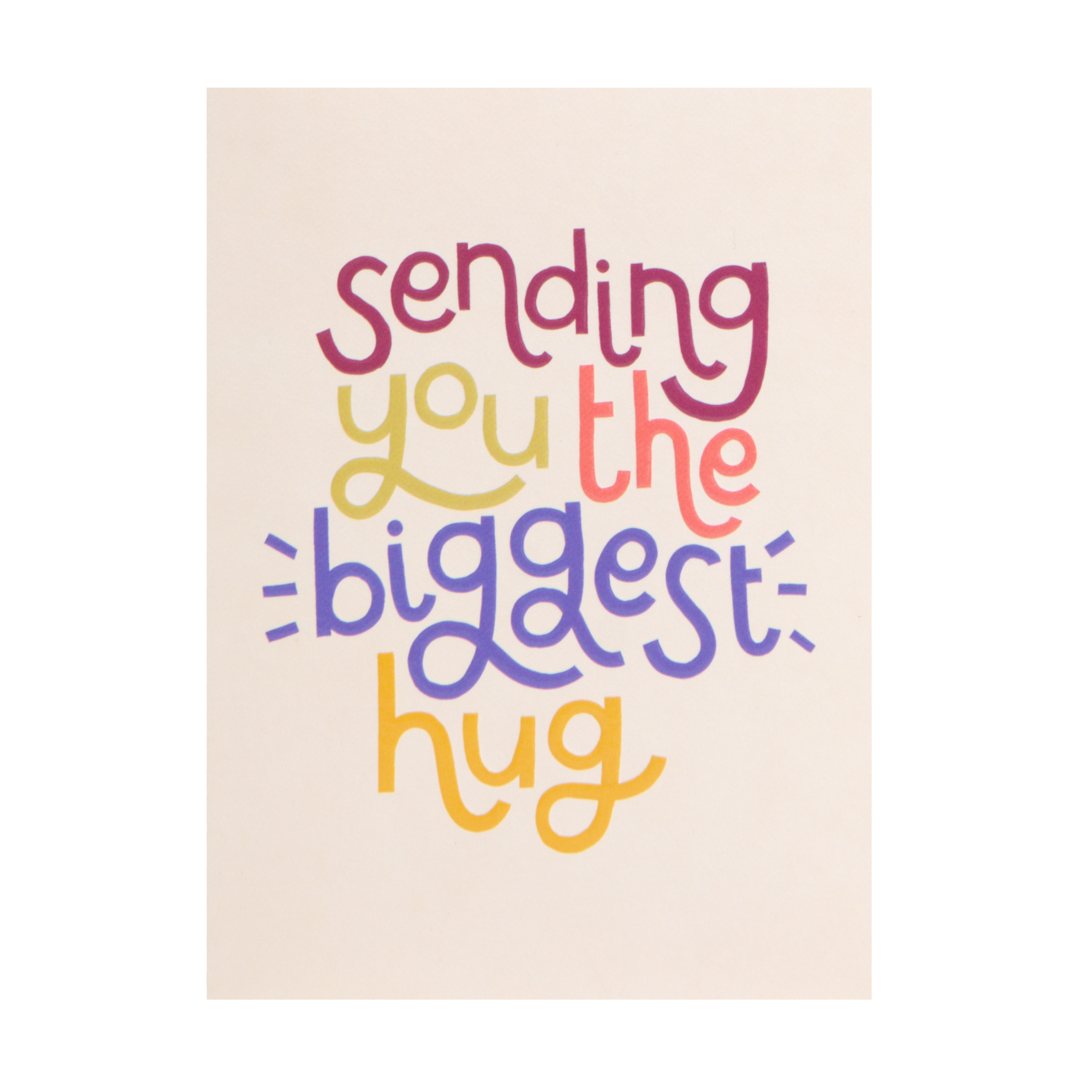 RASPBERRY BLOSSOM ’Sending You The Biggest Hug’ Card