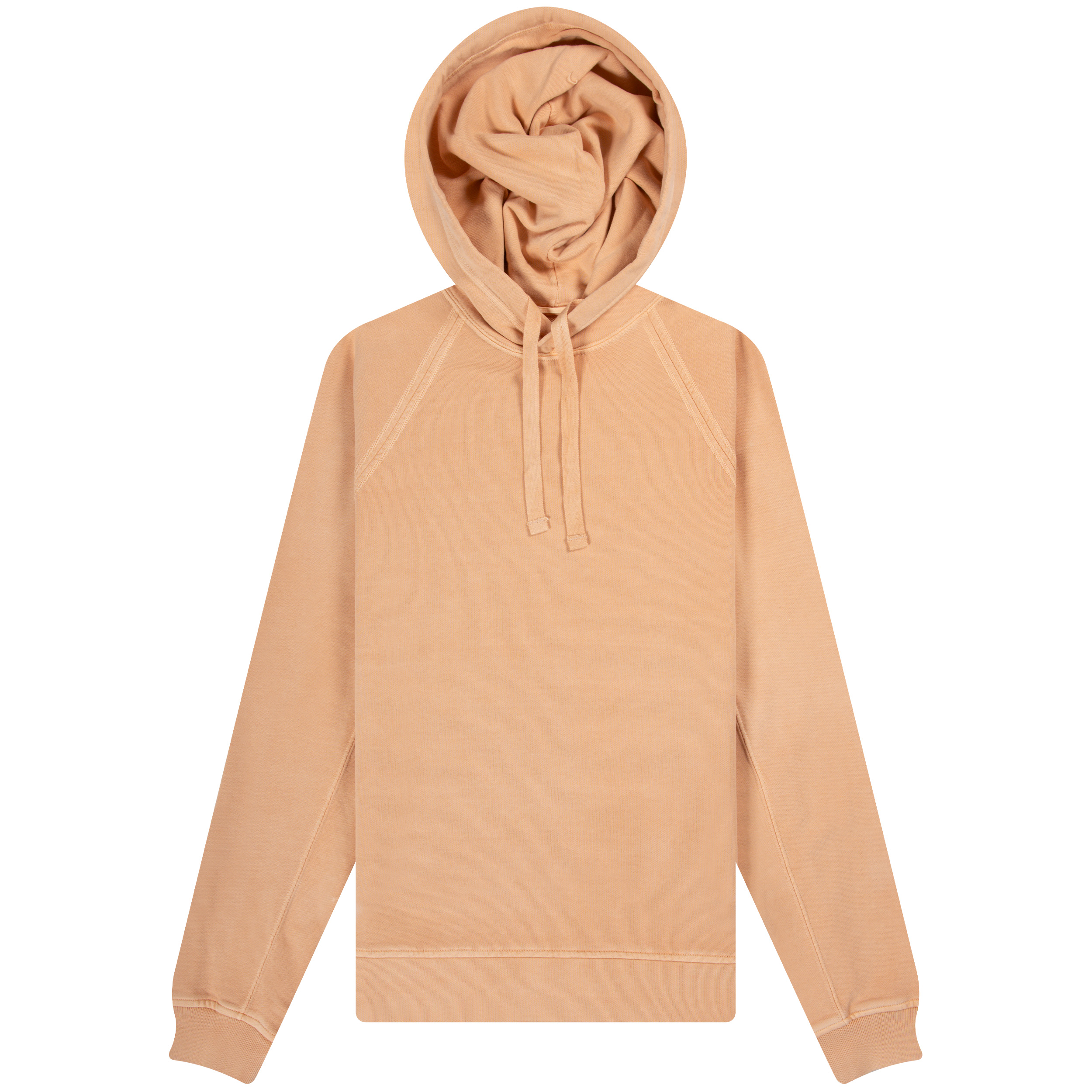 TEN-C ’Labelled’ Hooded Sweatshirt Peach