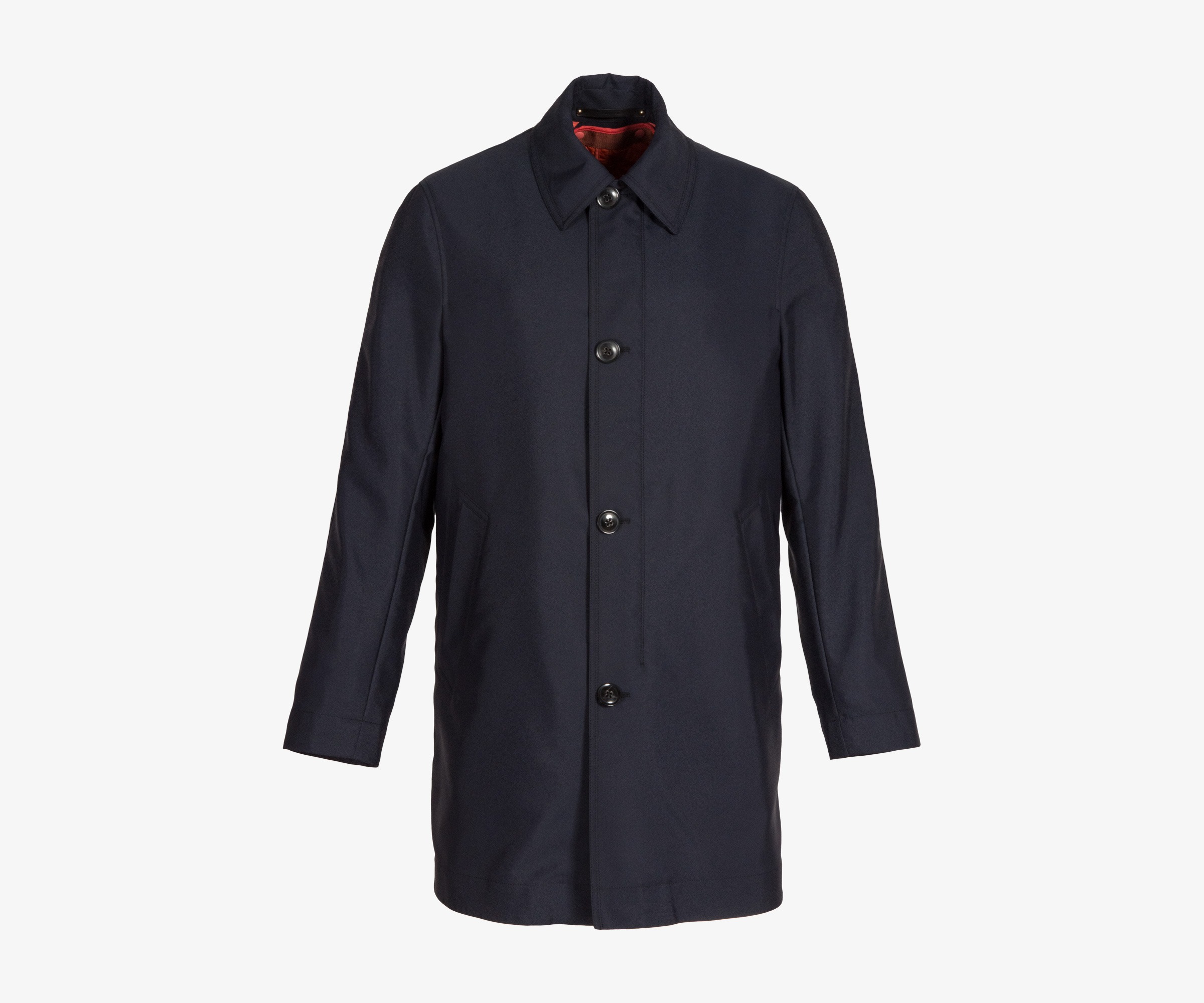 Paul Smith 3/4 Length Raincoat With Removable Liner Navy